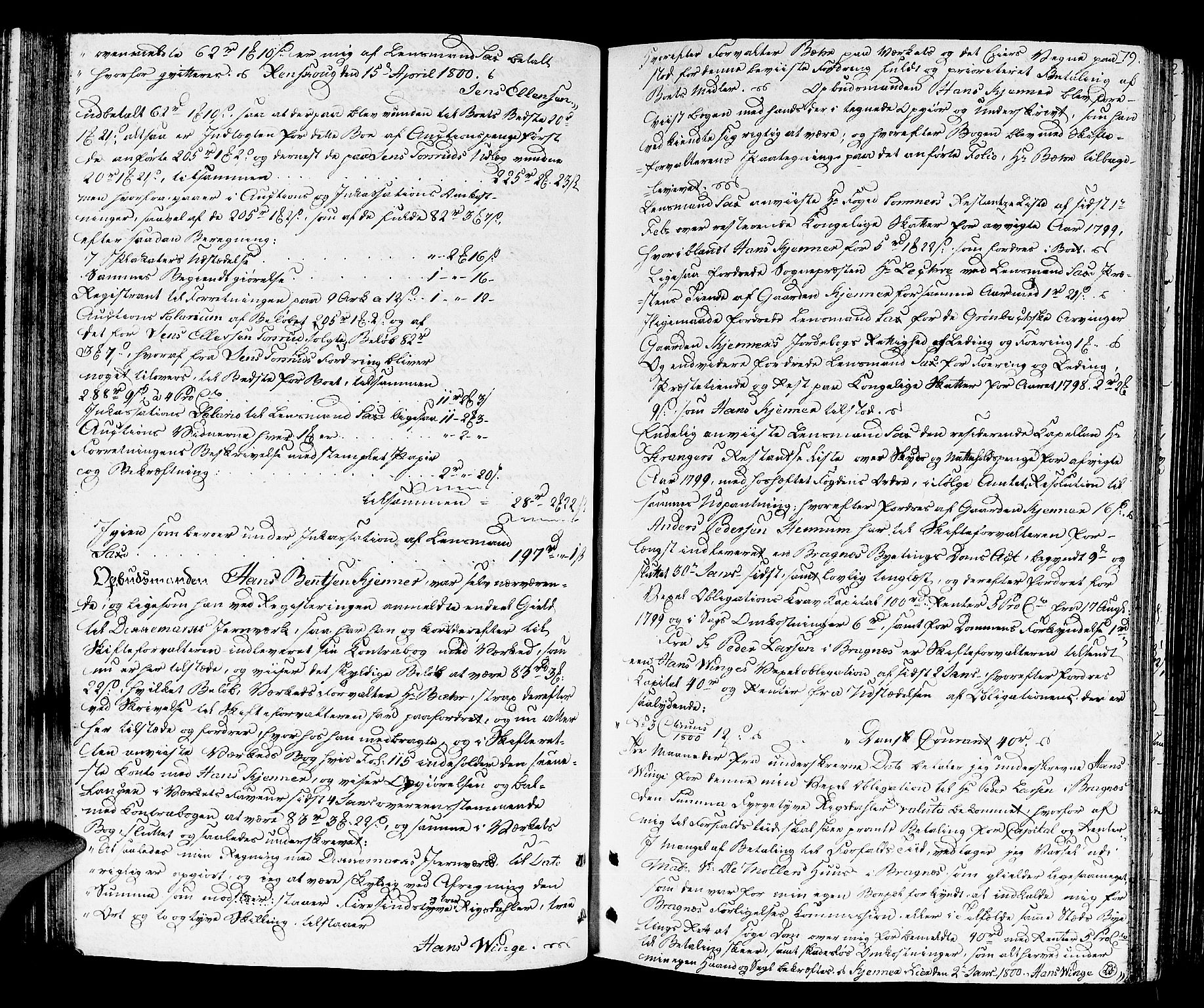 Lier, Røyken og Hurum sorenskriveri, AV/SAKO-A-89/H/Hc/L0008: Skifteprotokoll, 1799-1805, s. 78b-79a