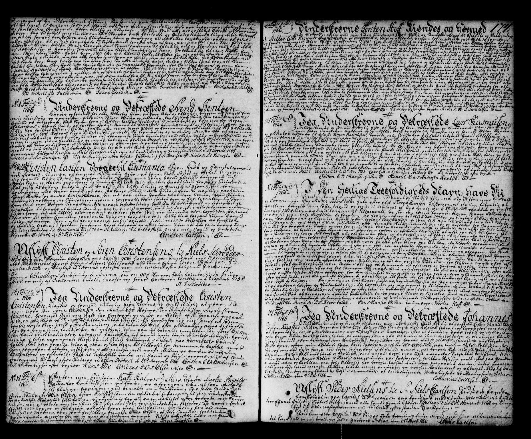 Follo sorenskriveri, SAO/A-10274/G/Ga/Gaa/L0003: Pantebok nr. I 3, 1762-1780, s. 174