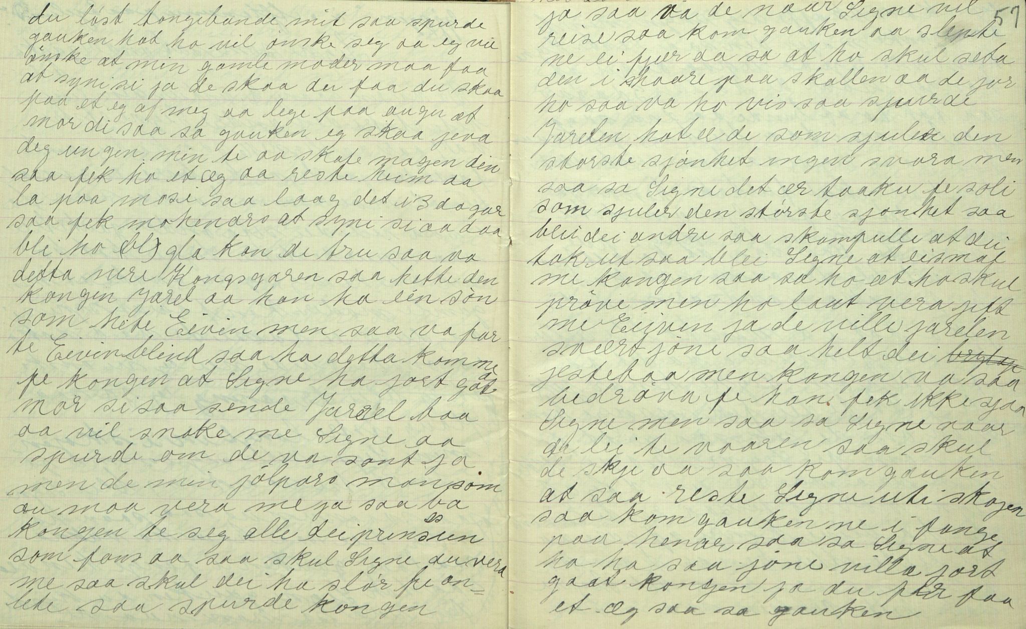 Rikard Berge, TEMU/TGM-A-1003/F/L0008/0013: 300-340 / 312 Oppskrifter av Gunnhild Kivle, Seljord, 1914, s. 56-57