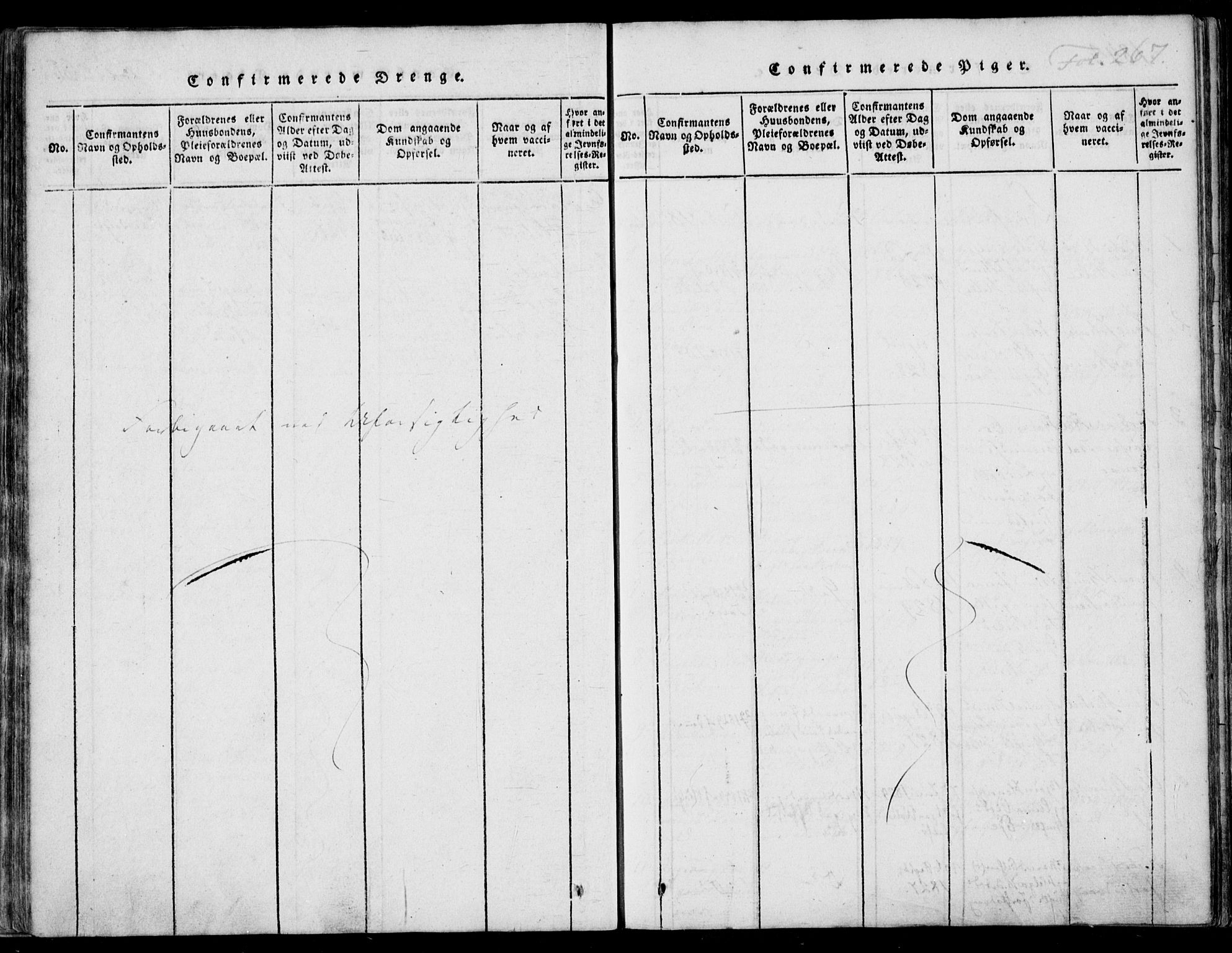 Nedstrand sokneprestkontor, AV/SAST-A-101841/01/IV: Ministerialbok nr. A 7, 1816-1870, s. 267