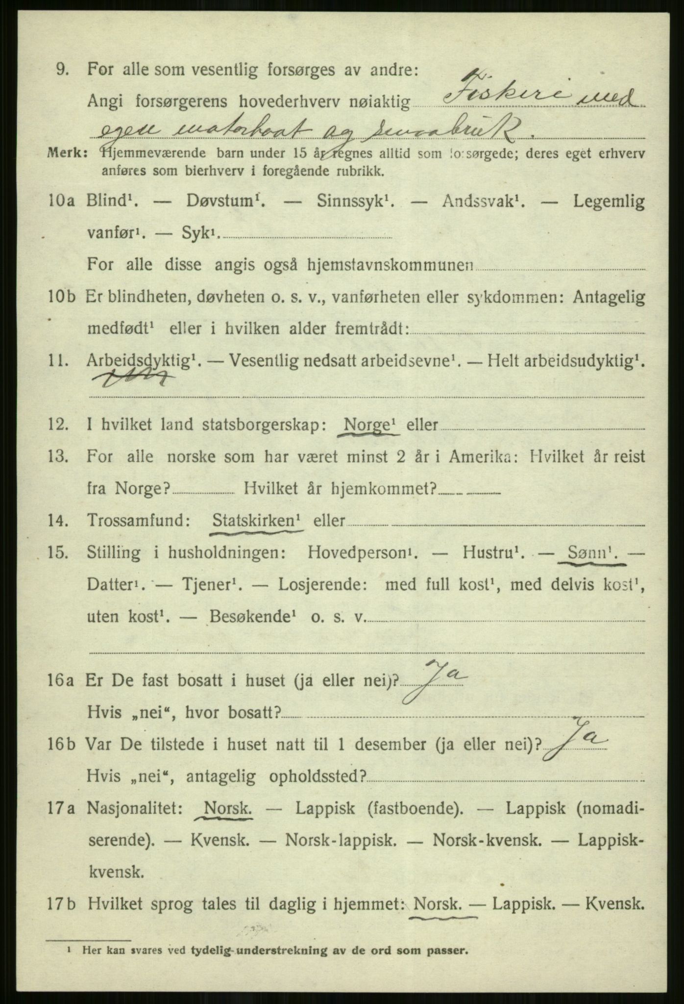 SATØ, Folketelling 1920 for 1941 Skjervøy herred, 1920, s. 6720