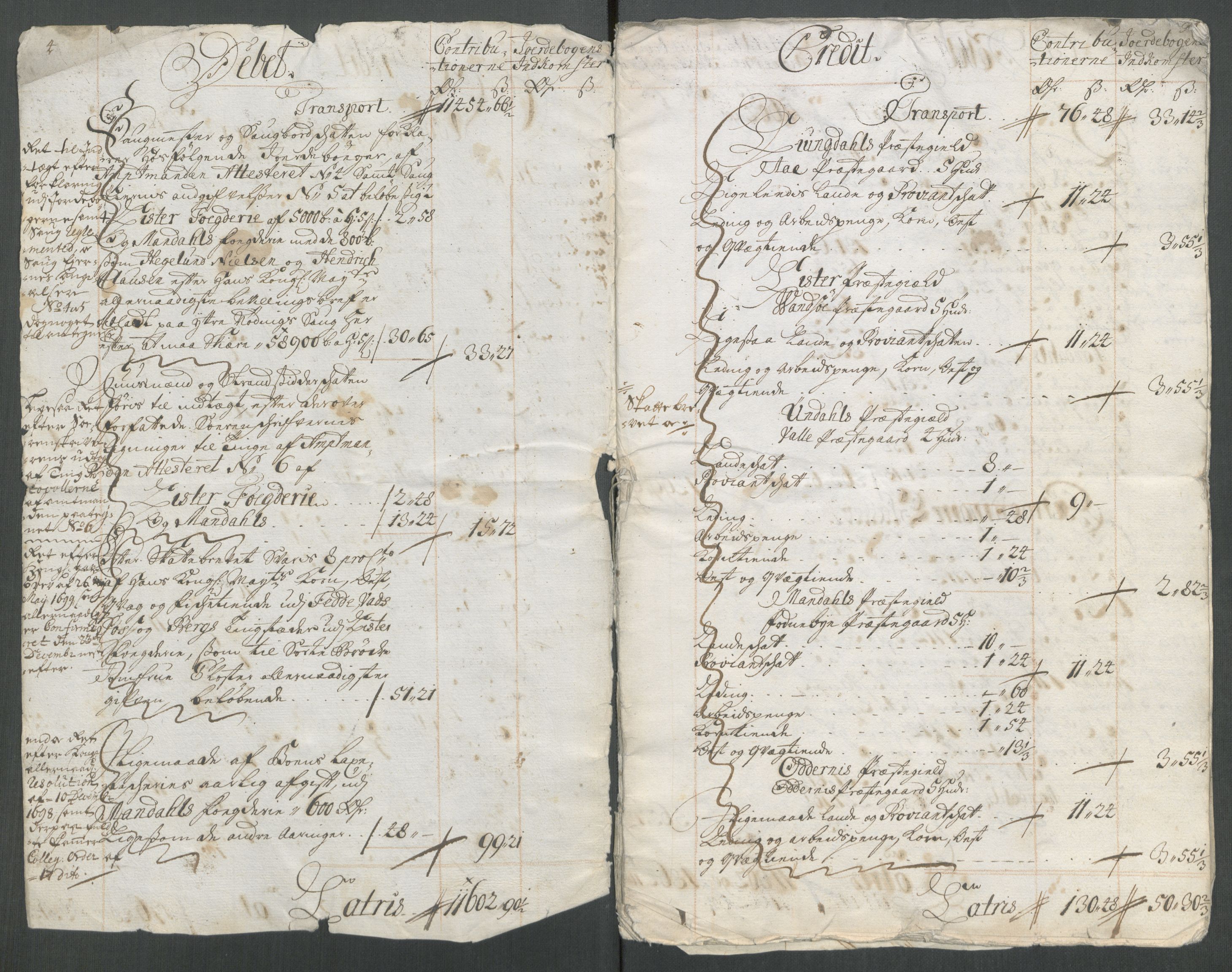 Rentekammeret inntil 1814, Reviderte regnskaper, Fogderegnskap, AV/RA-EA-4092/R43/L2558: Fogderegnskap Lista og Mandal, 1714, s. 6