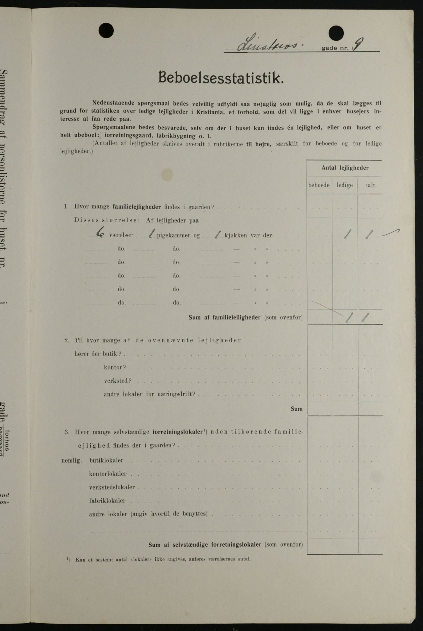 OBA, Kommunal folketelling 1.2.1908 for Kristiania kjøpstad, 1908, s. 51878