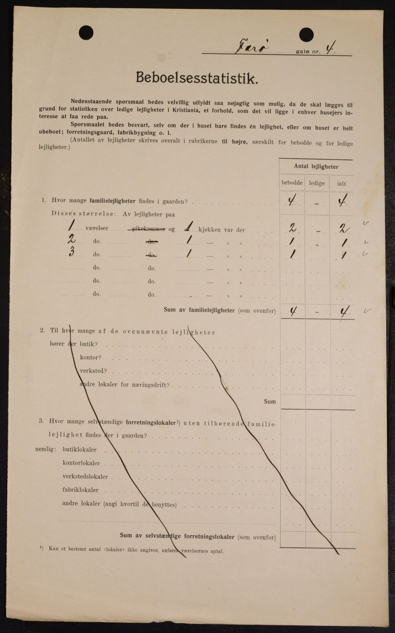 OBA, Kommunal folketelling 1.2.1909 for Kristiania kjøpstad, 1909, s. 2466