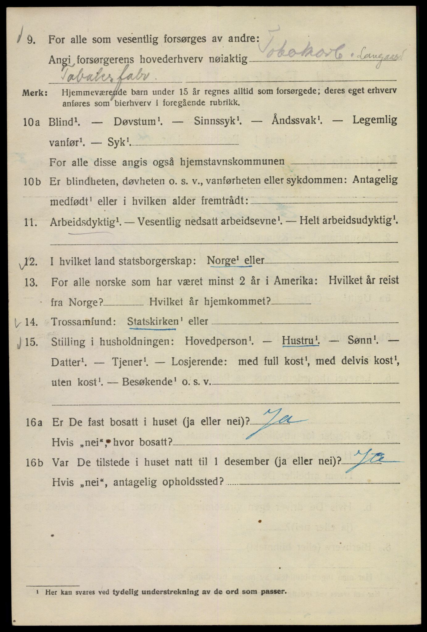 SAO, Folketelling 1920 for 0301 Kristiania kjøpstad, 1920, s. 517590