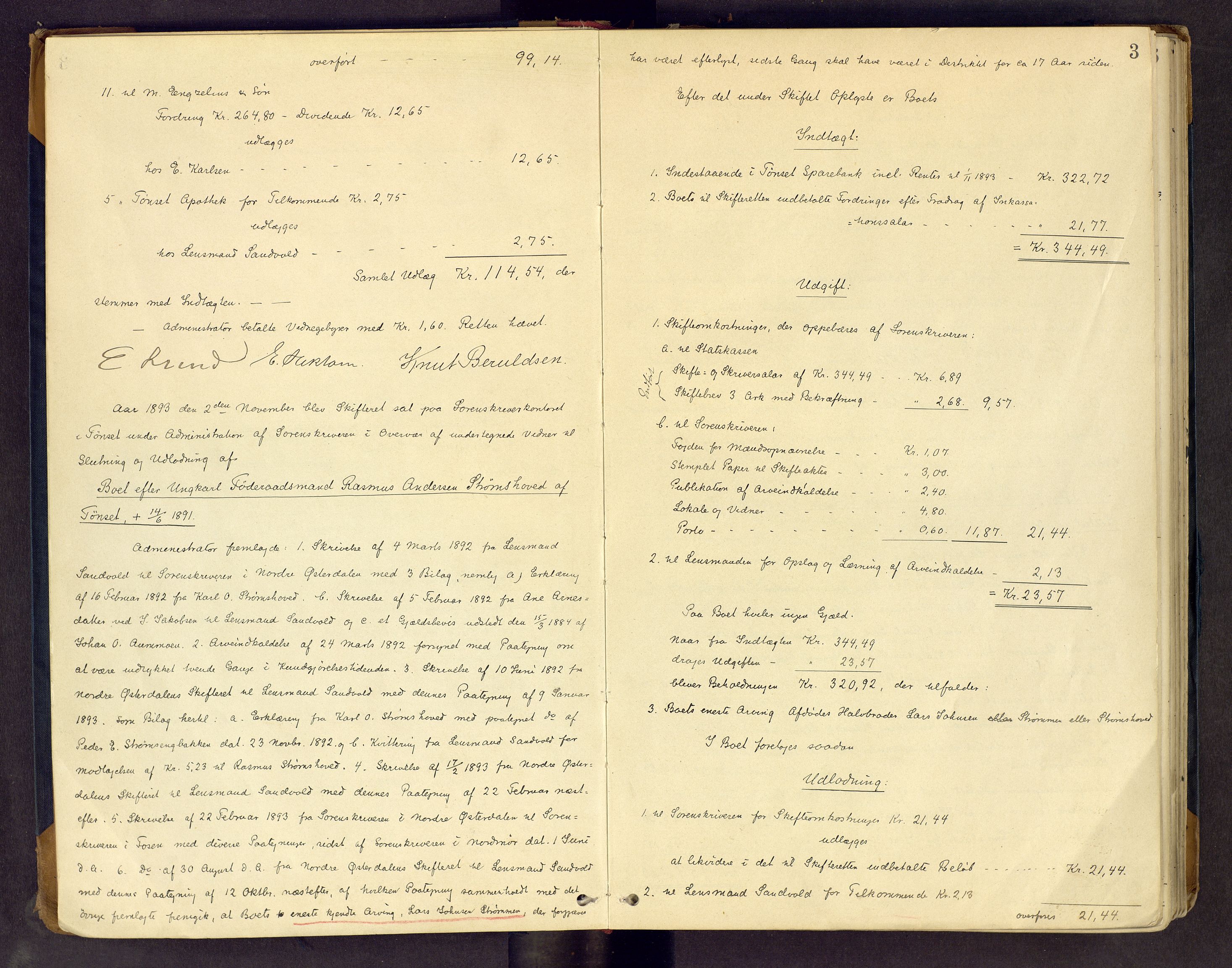 Nord-Østerdal tingrett, AV/SAH-TING-020/J/Jd/L0005: Skifteutlodningsprotokoll, 1893-1907, s. 3