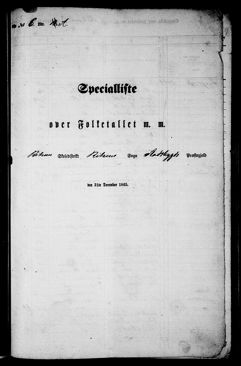 RA, Folketelling 1865 for 1625P Stadsbygd prestegjeld, 1865, s. 102
