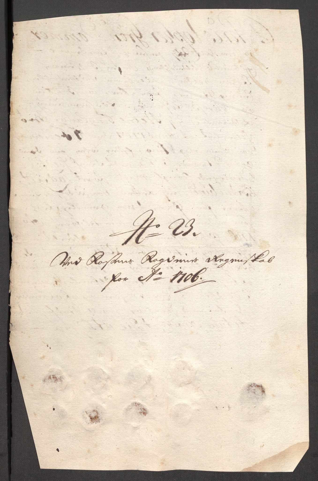 Rentekammeret inntil 1814, Reviderte regnskaper, Fogderegnskap, AV/RA-EA-4092/R57/L3857: Fogderegnskap Fosen, 1706-1707, s. 166