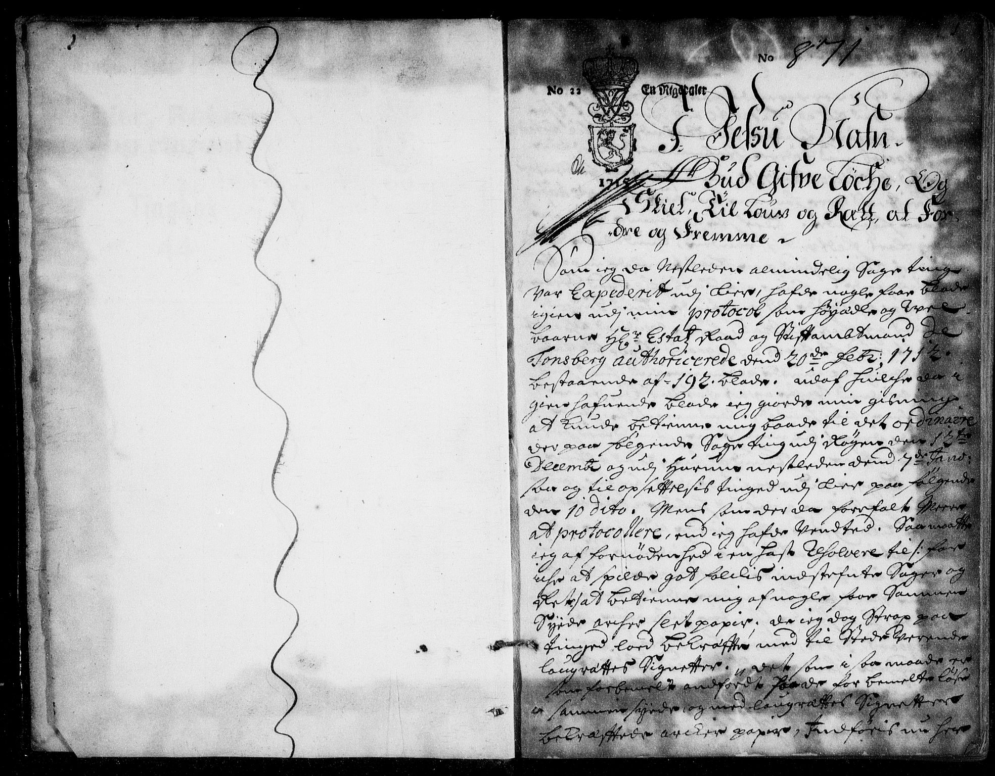 Lier, Røyken og Hurum sorenskriveri, SAKO/A-89/F/Fa/L0044: Tingbok, 1716-1721, s. 1