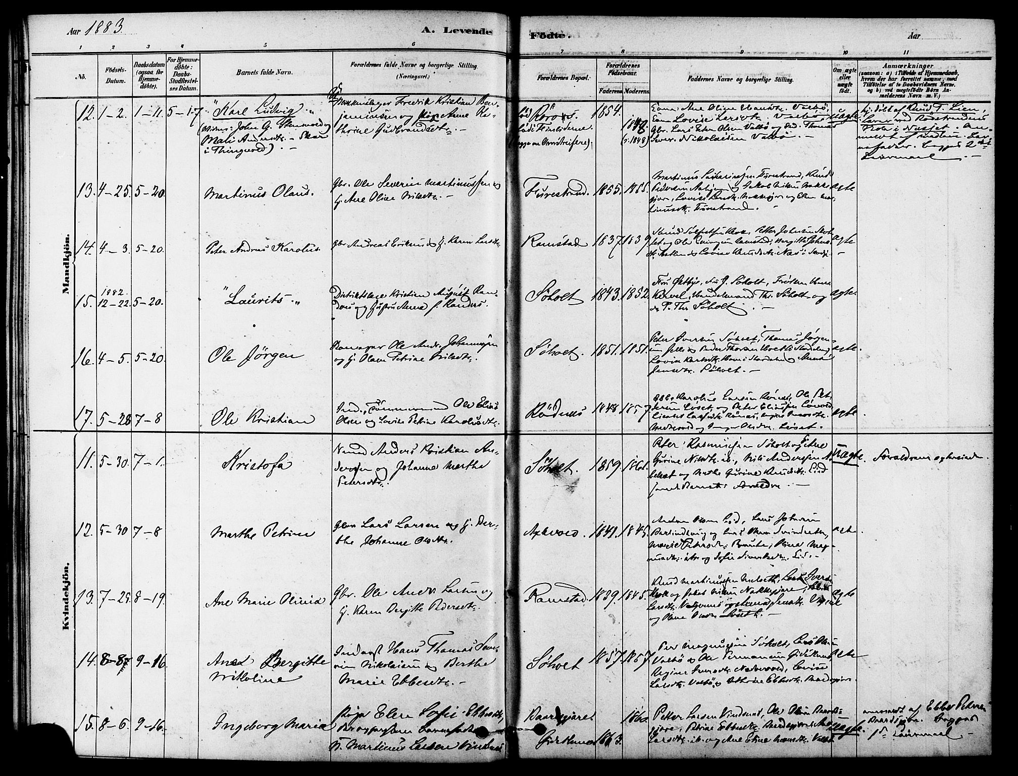 Ministerialprotokoller, klokkerbøker og fødselsregistre - Møre og Romsdal, AV/SAT-A-1454/522/L0315: Ministerialbok nr. 522A10, 1878-1890