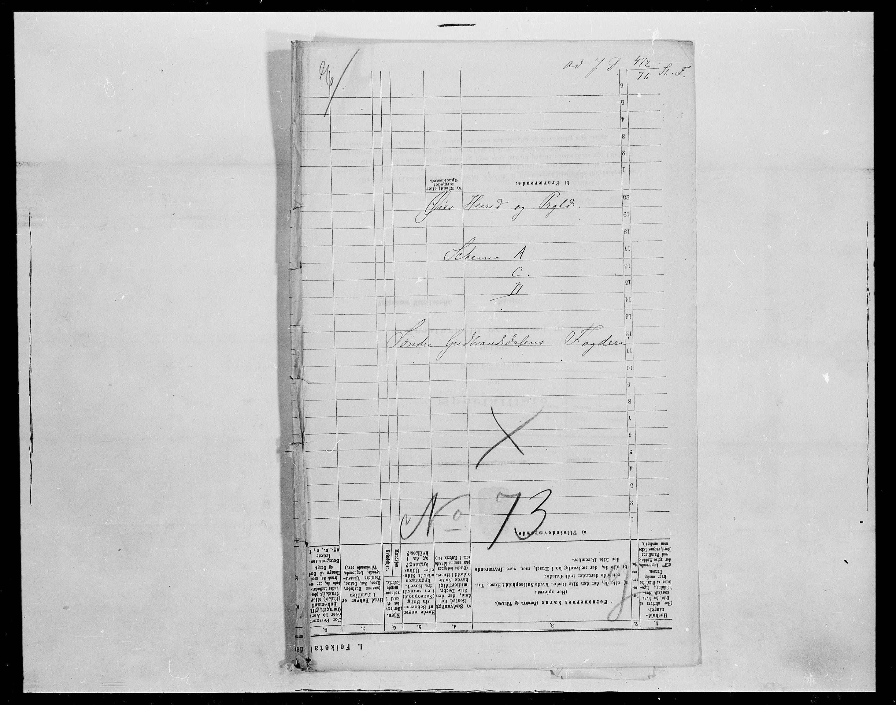 SAH, Folketelling 1875 for 0521P Øyer prestegjeld, 1875, s. 12