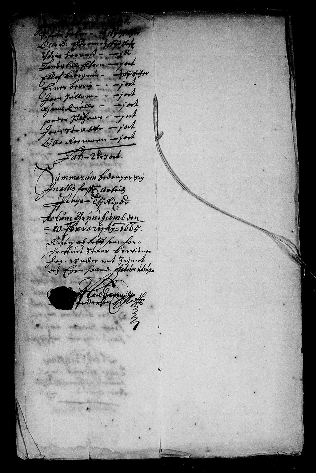 Rentekammeret inntil 1814, Reviderte regnskaper, Stiftamtstueregnskaper, Trondheim stiftamt og Nordland amt, AV/RA-EA-6044/R/Rd/L0008: Trondheim stiftamt, 1664