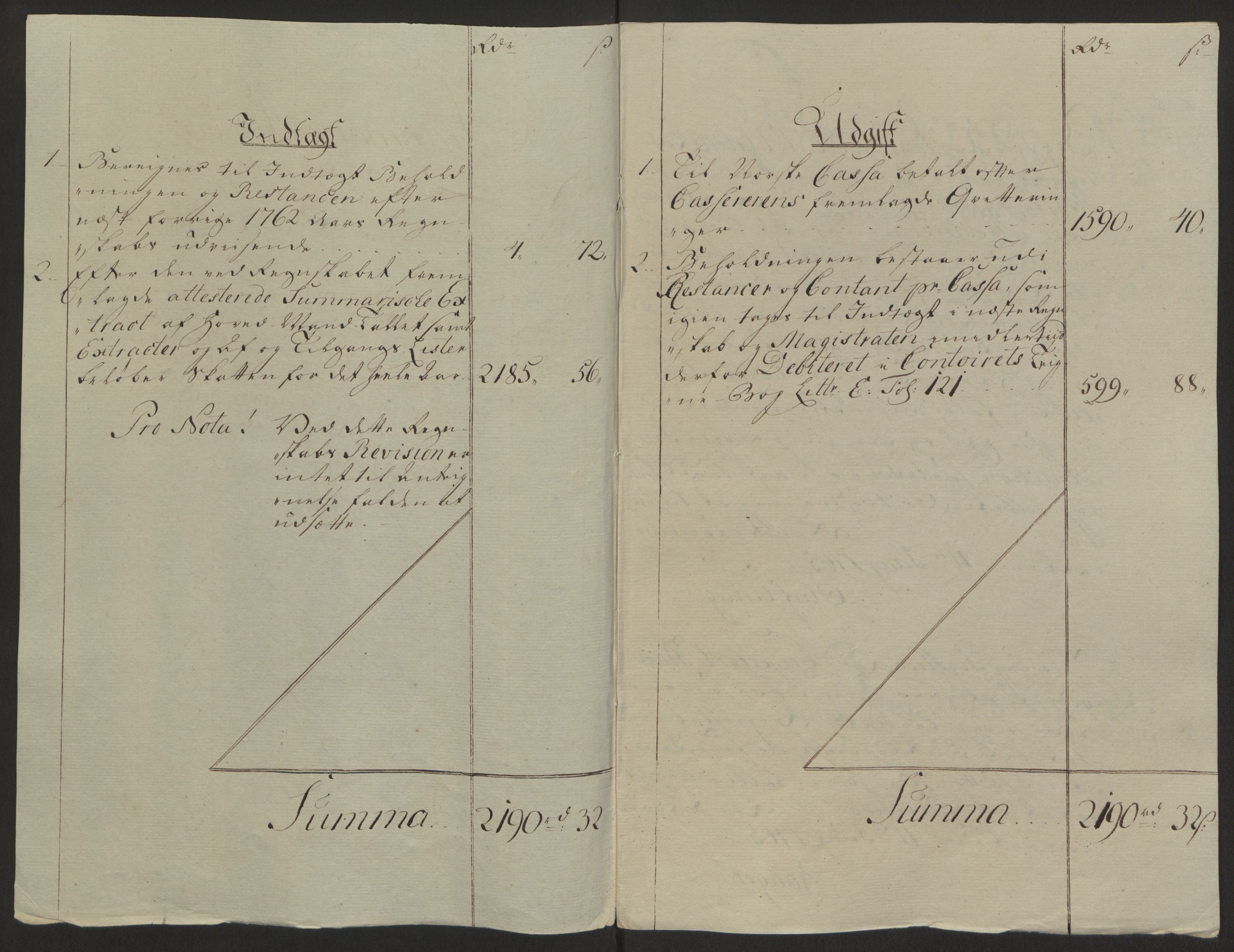 Rentekammeret inntil 1814, Reviderte regnskaper, Byregnskaper, RA/EA-4066/R/Ra/L0006/0001: [A4] Kontribusjonsregnskap / Ekstraskatt, 1762-1772, s. 70