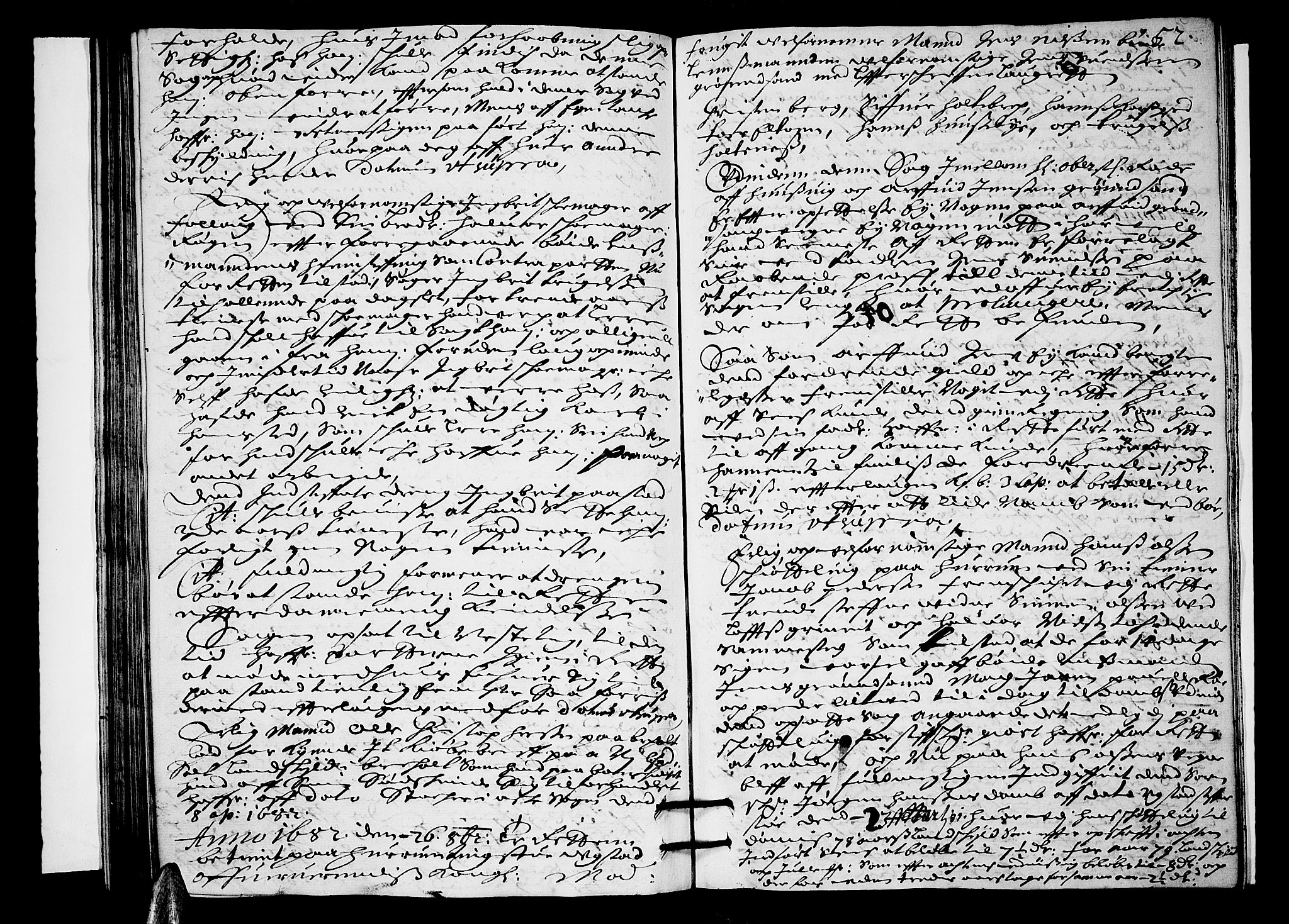 Lier, Røyken og Hurum sorenskriveri, AV/SAKO-A-89/F/Fa/L0023: Tingbok, 1682, s. 52