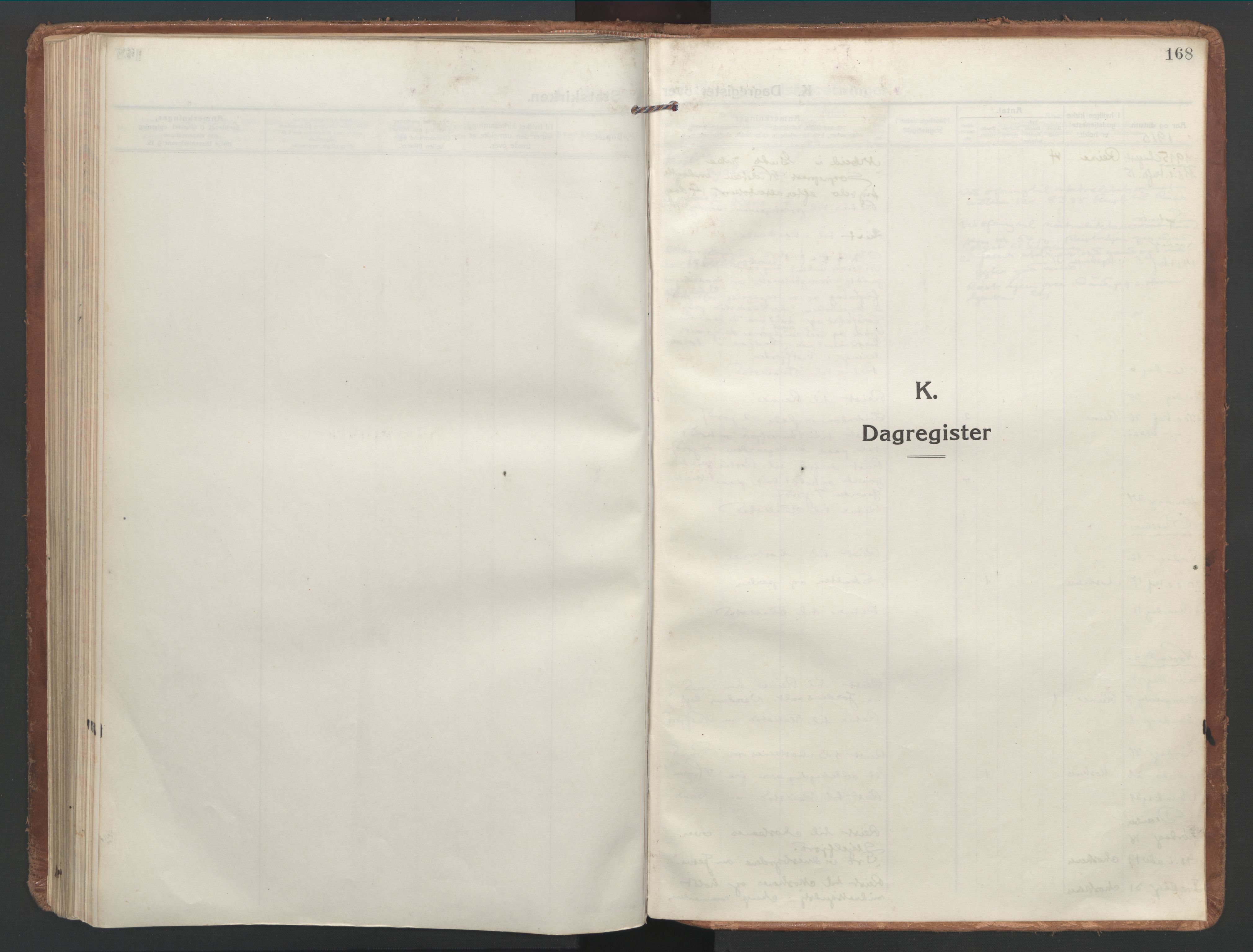 Ministerialprotokoller, klokkerbøker og fødselsregistre - Nordland, AV/SAT-A-1459/886/L1222: Ministerialbok nr. 886A04, 1914-1926, s. 168