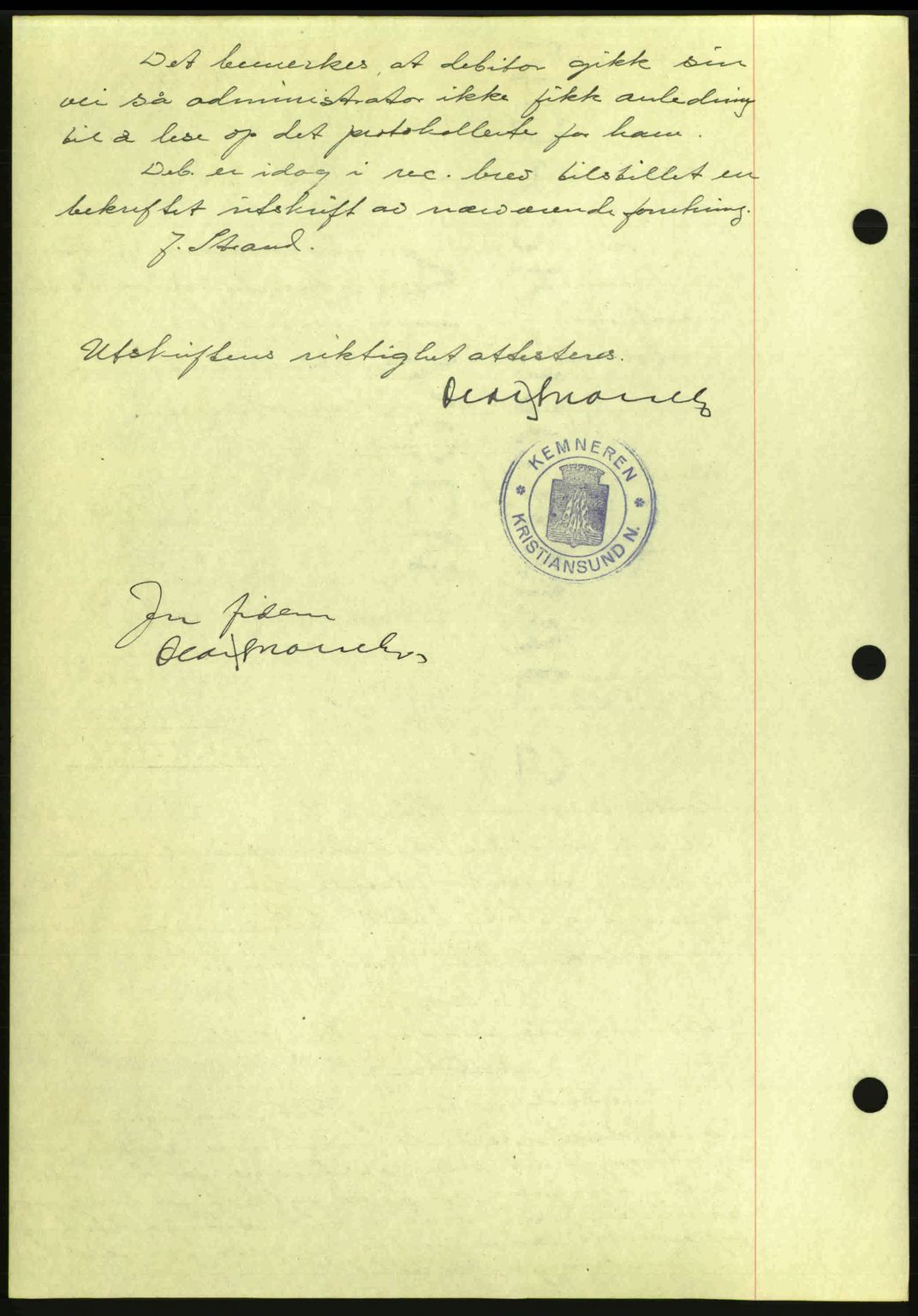 Kristiansund byfogd, AV/SAT-A-4587/A/27: Pantebok nr. 21, 1926-1928, Tingl.dato: 31.03.1927