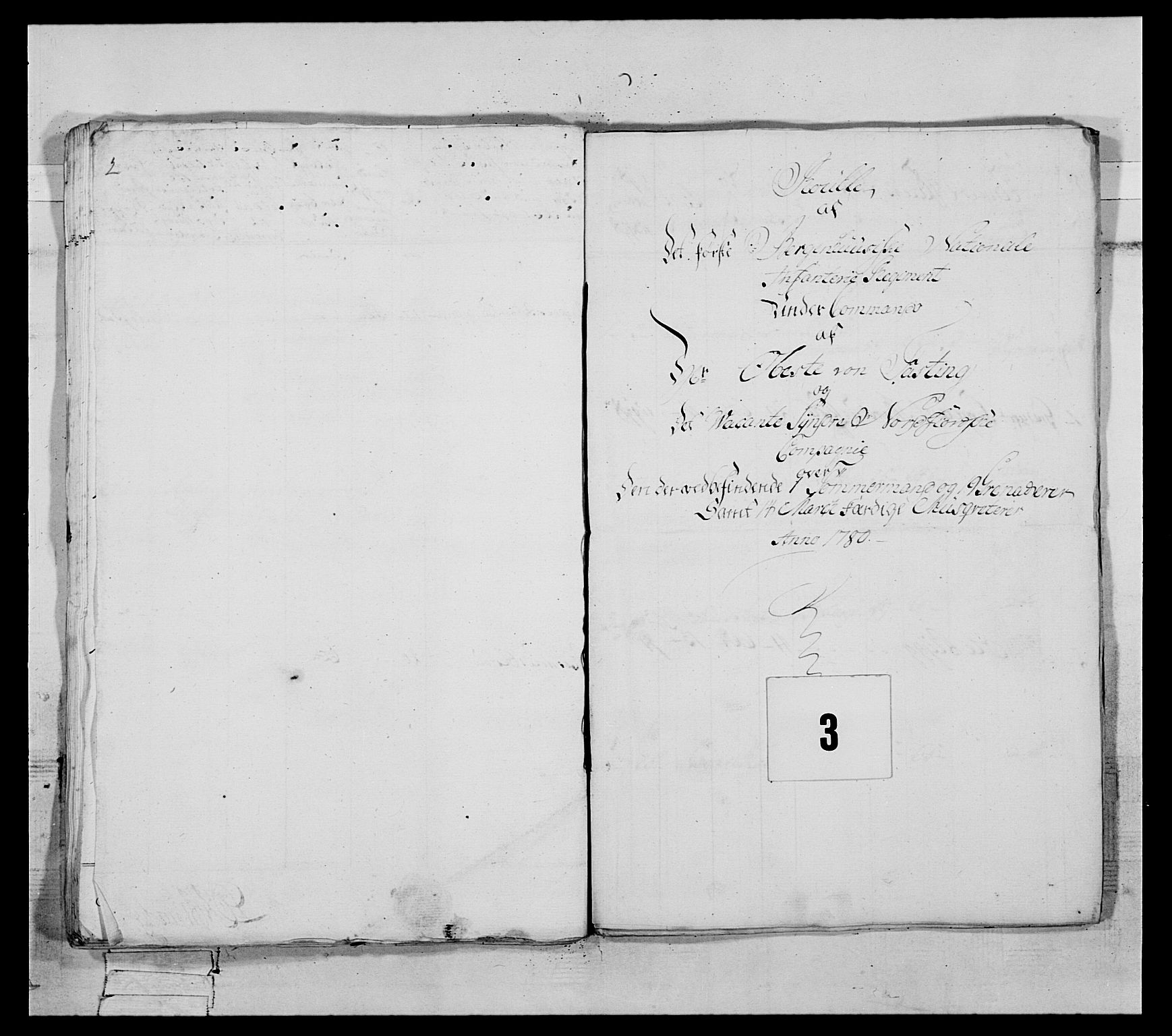 Generalitets- og kommissariatskollegiet, Det kongelige norske kommissariatskollegium, AV/RA-EA-5420/E/Eh/L0091: 1. Bergenhusiske nasjonale infanteriregiment, 1780-1783, s. 75