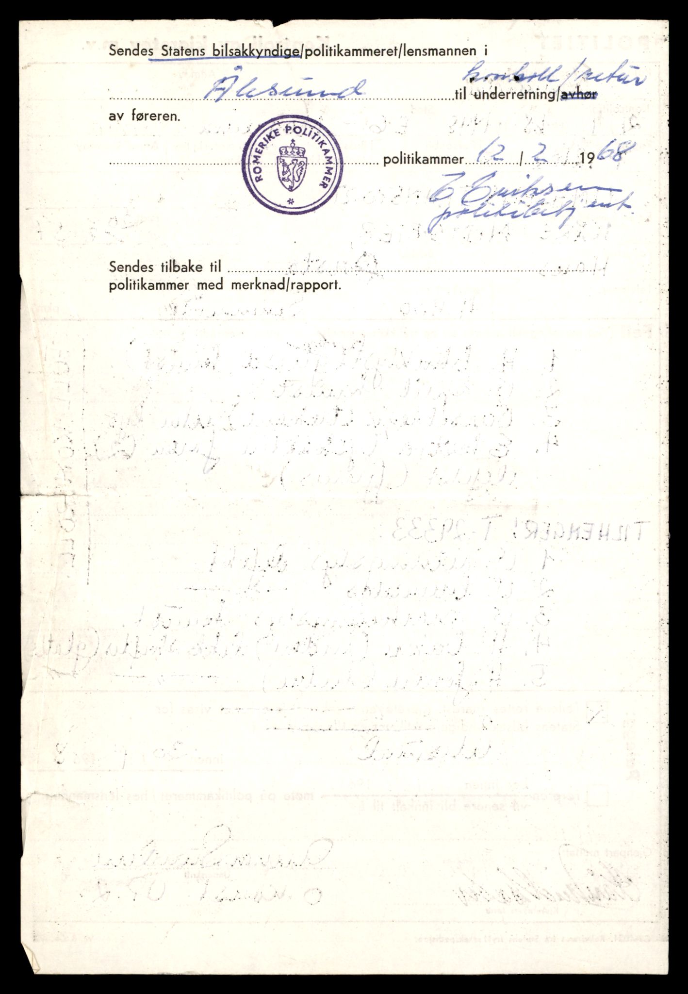Møre og Romsdal vegkontor - Ålesund trafikkstasjon, AV/SAT-A-4099/F/Fe/L0032: Registreringskort for kjøretøy T 11997 - T 12149, 1927-1998, s. 2614