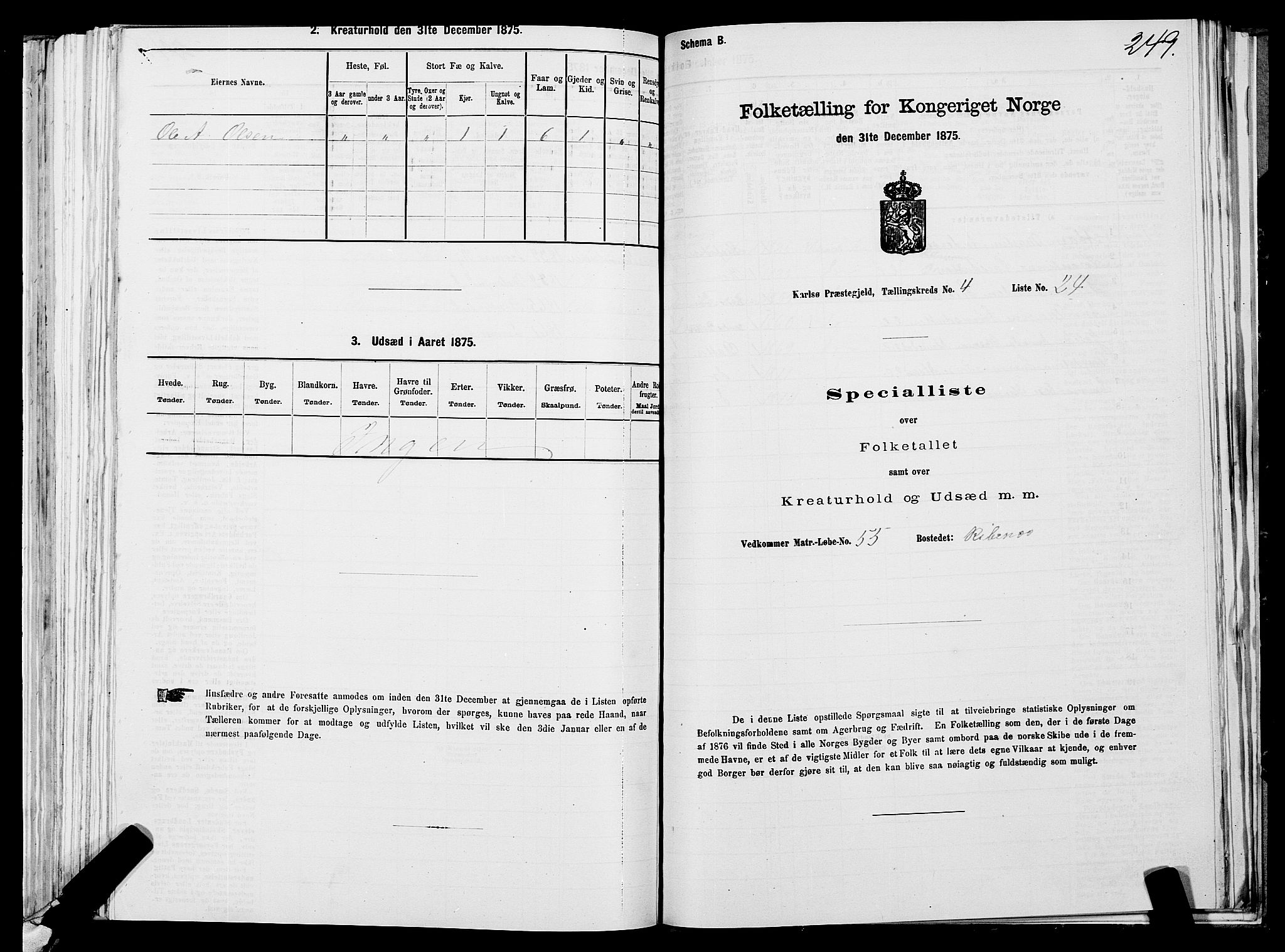 SATØ, Folketelling 1875 for 1936P Karlsøy prestegjeld, 1875, s. 2249