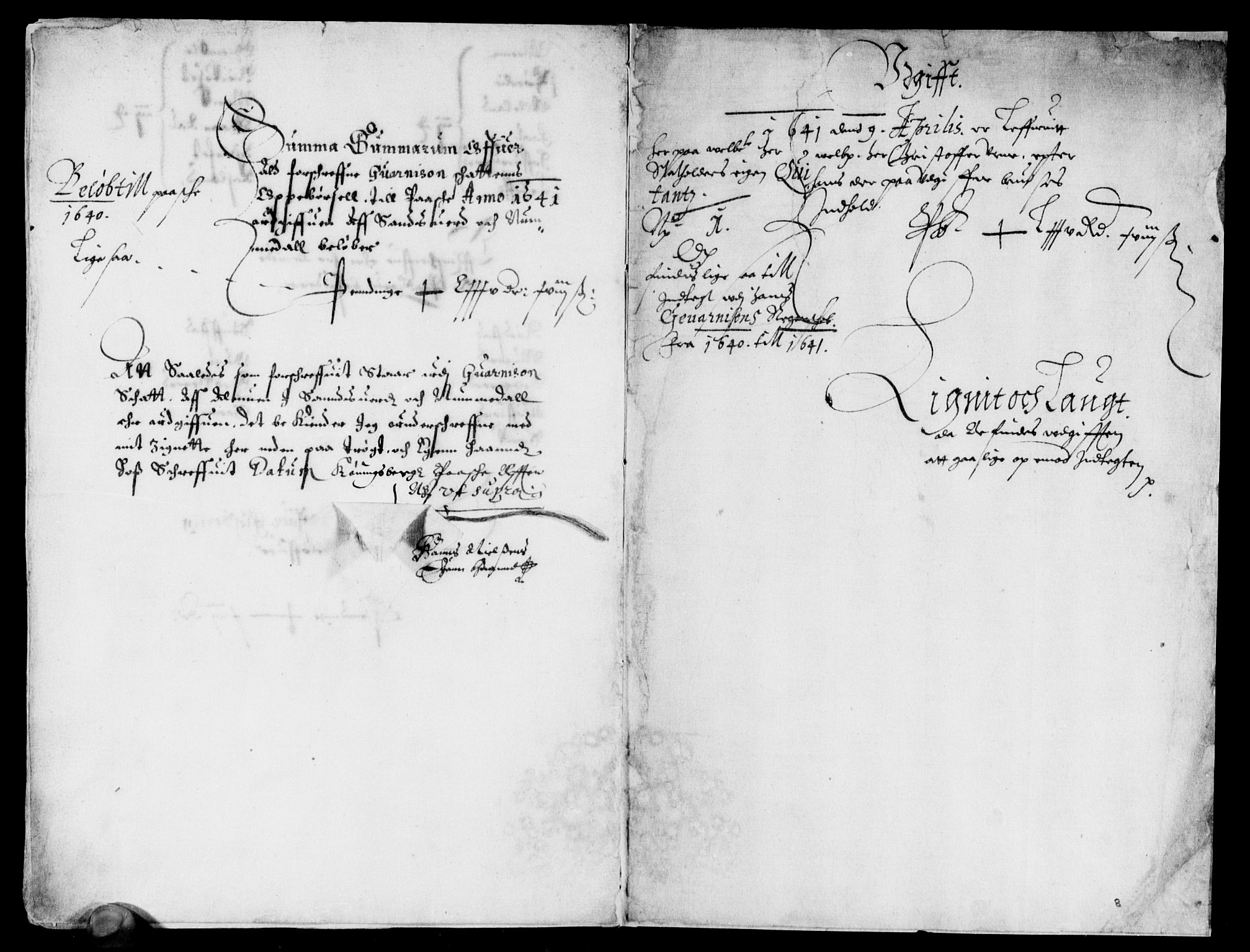 Rentekammeret inntil 1814, Reviderte regnskaper, Lensregnskaper, AV/RA-EA-5023/R/Rb/Rbn/L0002: Numedal og Sandsvær len, 1638-1643
