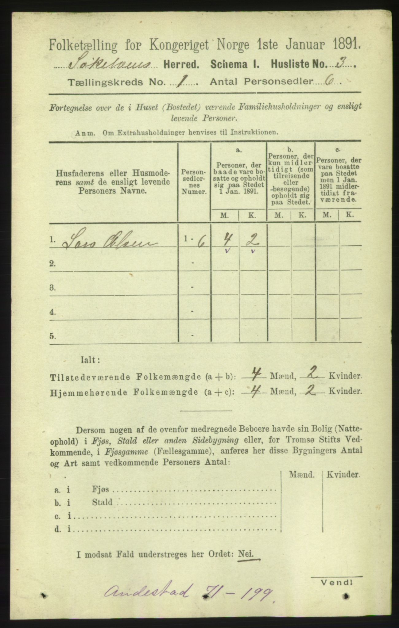 RA, Folketelling 1891 for 1528 Sykkylven herred, 1891, s. 18