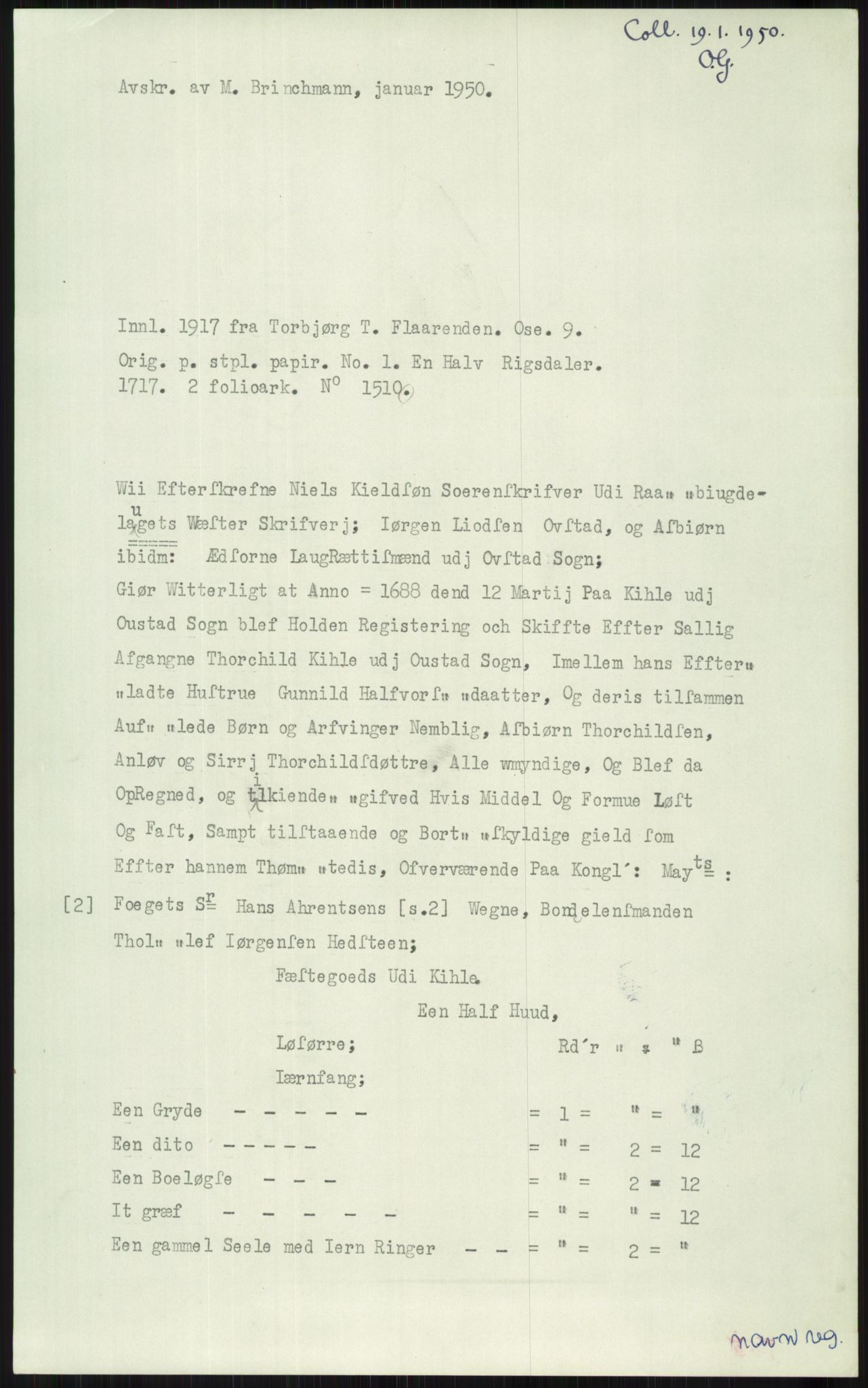 Samlinger til kildeutgivelse, Diplomavskriftsamlingen, AV/RA-EA-4053/H/Ha, s. 1962