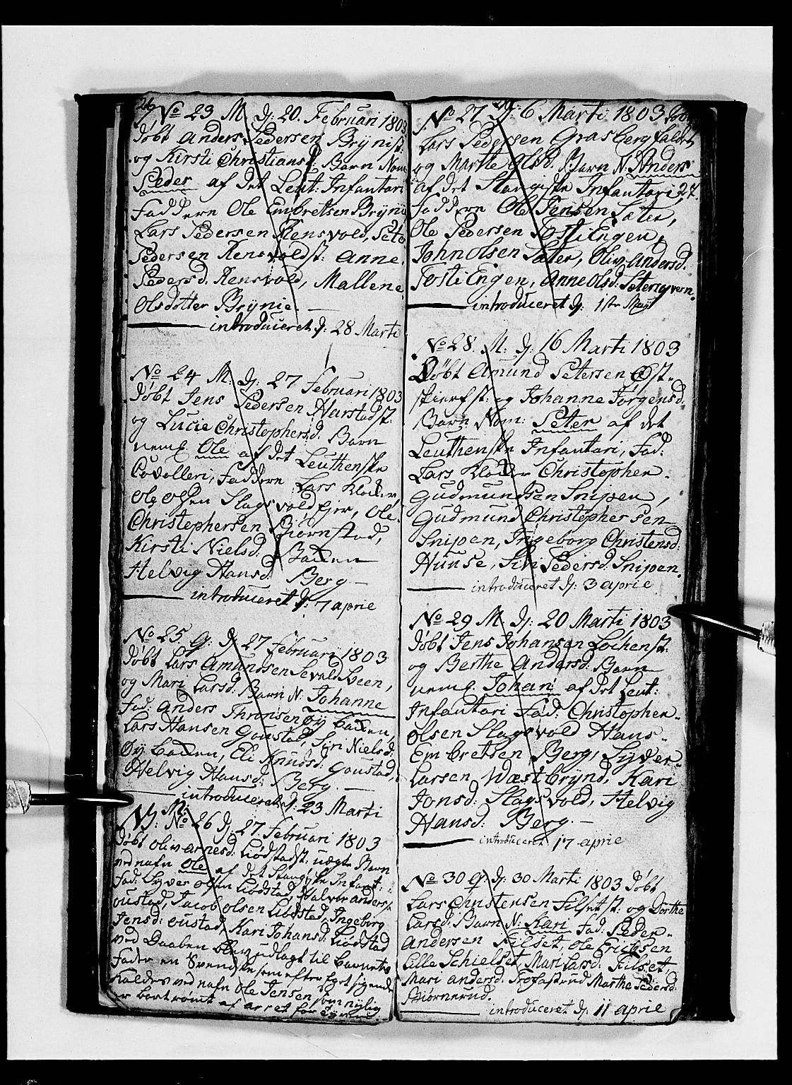 Romedal prestekontor, AV/SAH-PREST-004/L/L0003: Klokkerbok nr. 3, 1801-1806, s. 26-27
