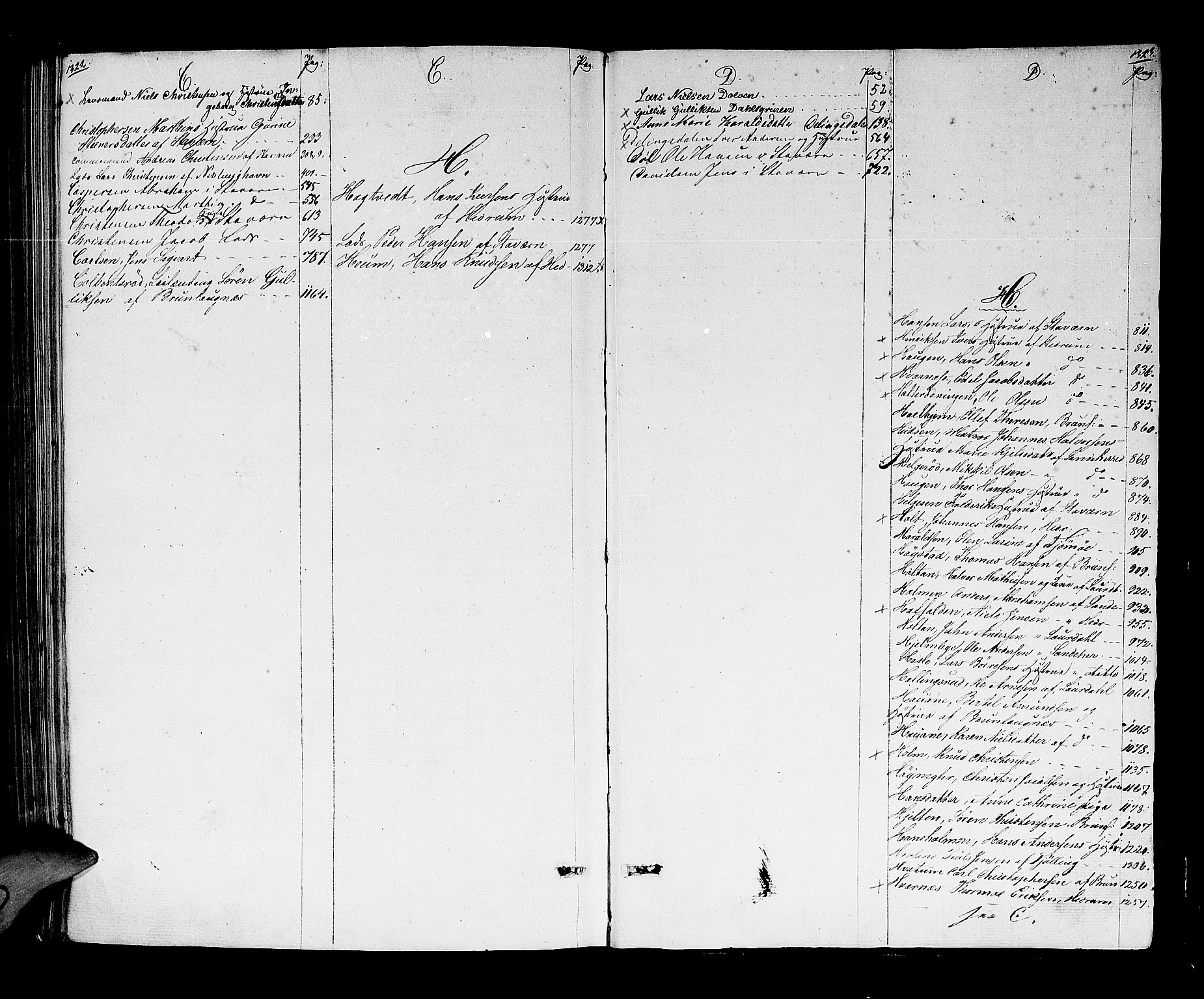 Larvik sorenskriveri, SAKO/A-83/H/Hd/Hdd/L0002: Skifteutlodningsprotokoll, 1842-1851, s. 1322-1323