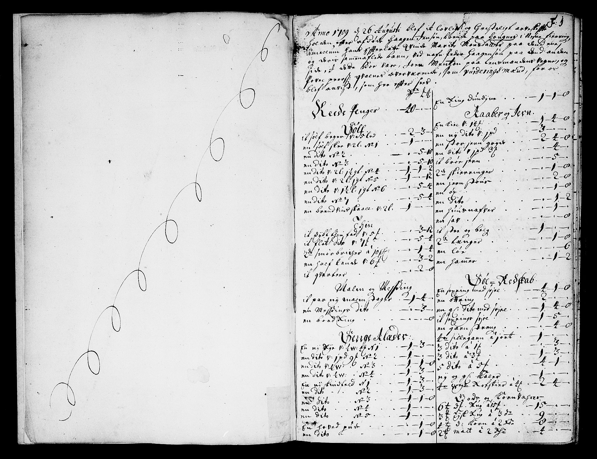Helgeland sorenskriveri, AV/SAT-A-0004/3/3A/L0002: Skifteprotokoll 3A, 1709-1713, s. 0b-1a