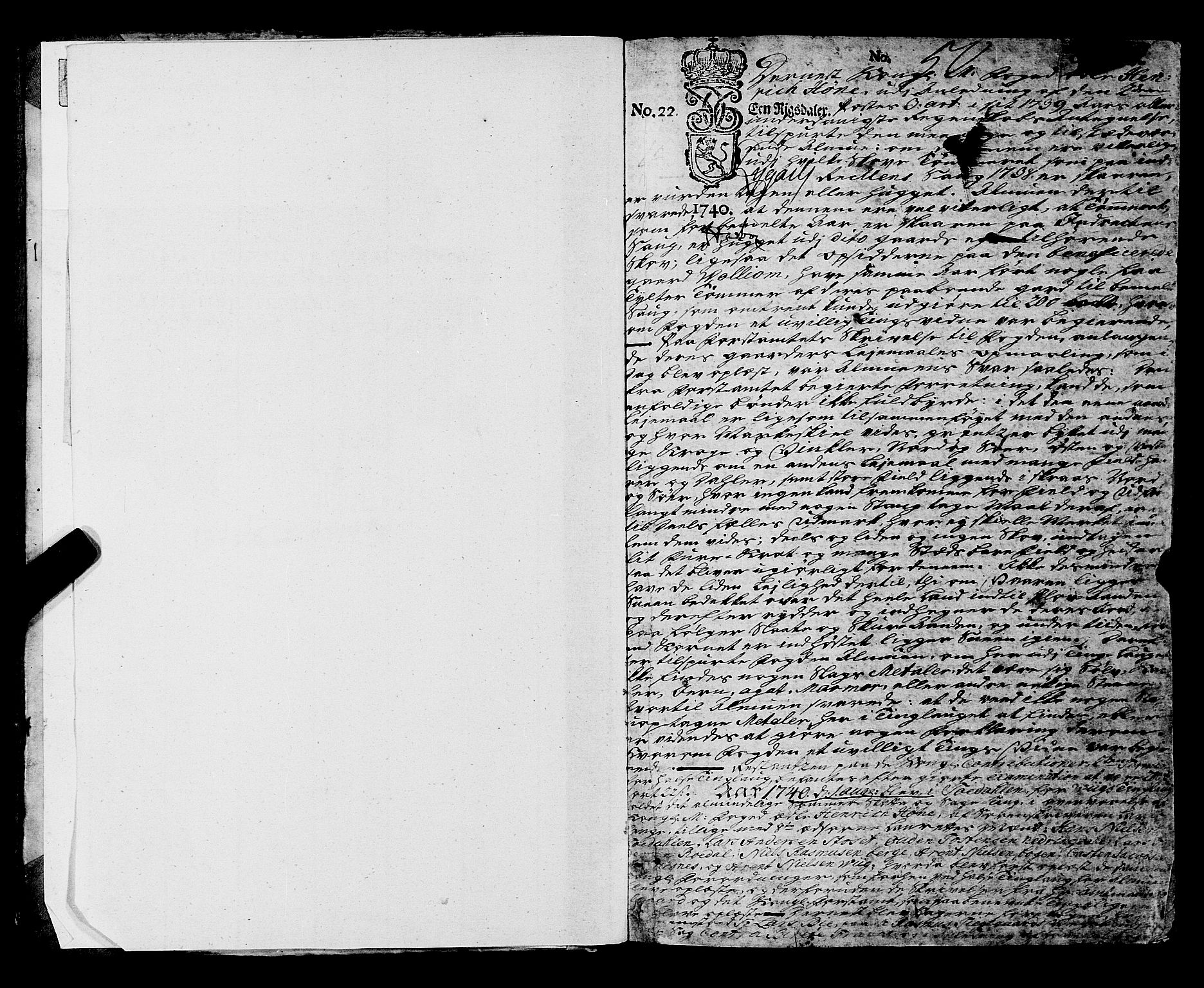Nordmøre sorenskriveri, SAT/A-4132/1/1/1A/L0021: Tingbok nr. 20, 1740-1744, s. 1