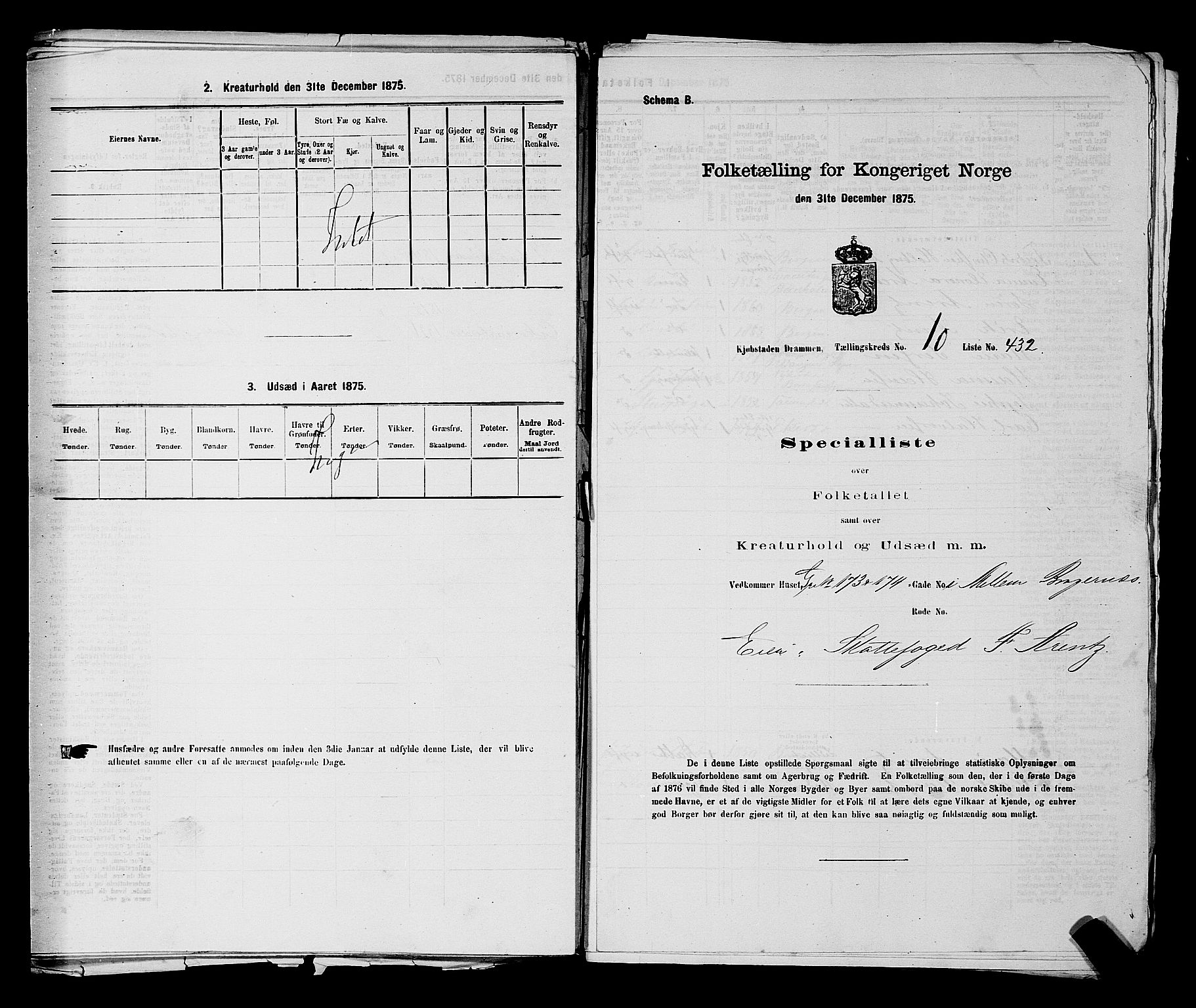 SAKO, Folketelling 1875 for 0602 Drammen kjøpstad, 1875, s. 984