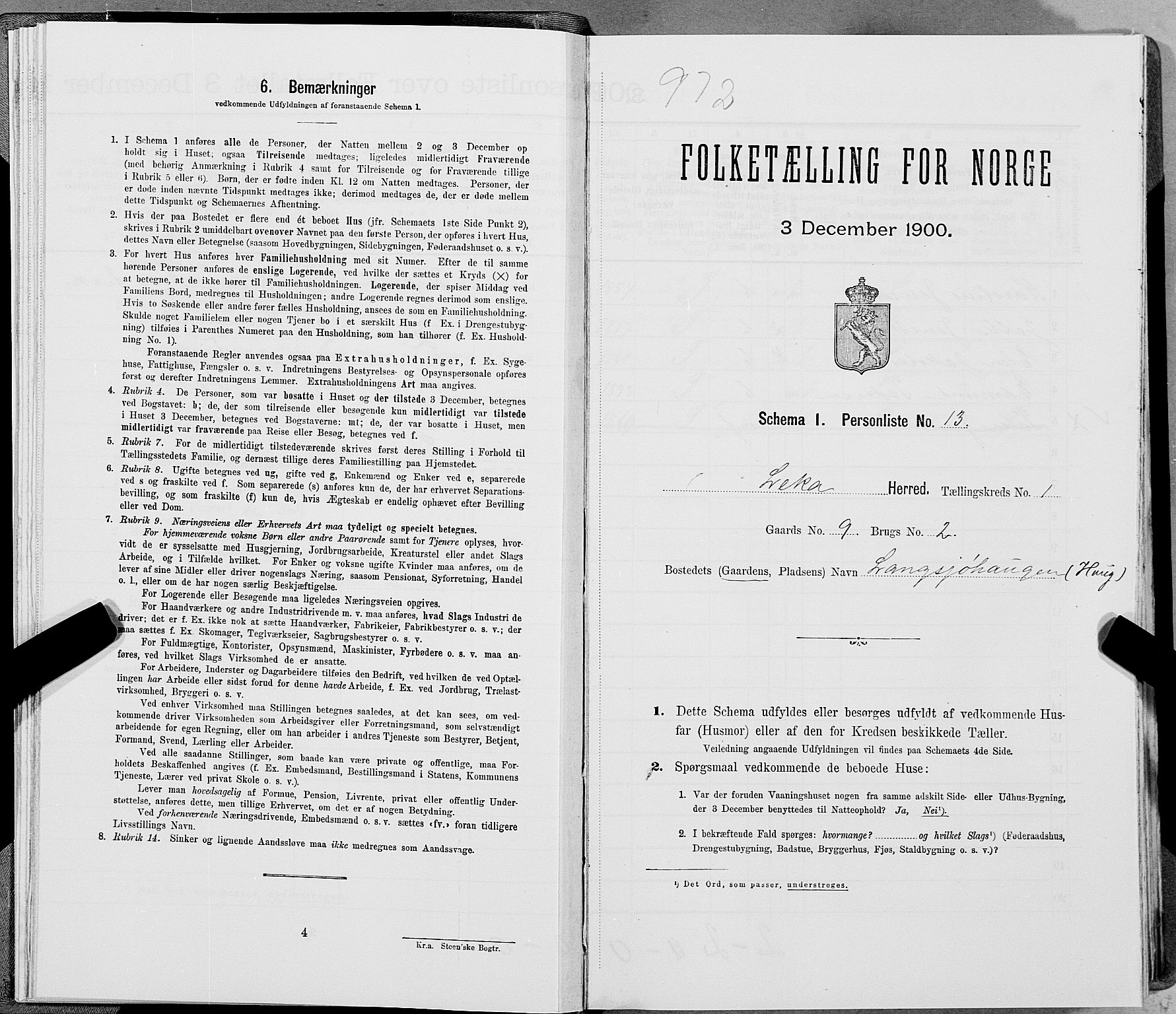 SAT, Folketelling 1900 for 1755 Leka herred, 1900, s. 50