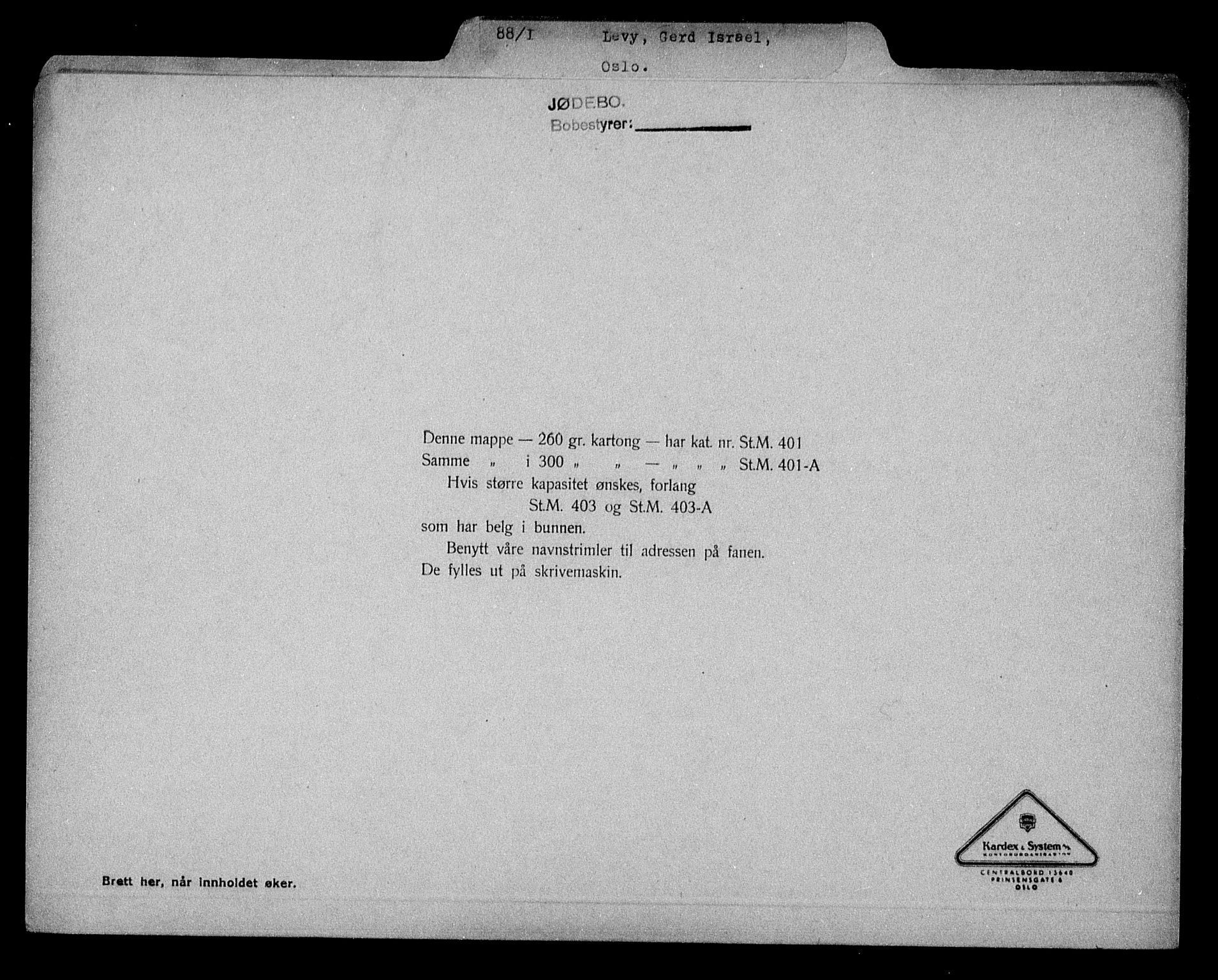 Justisdepartementet, Tilbakeføringskontoret for inndratte formuer, RA/S-1564/H/Hc/Hcc/L0959: --, 1945-1947, s. 254