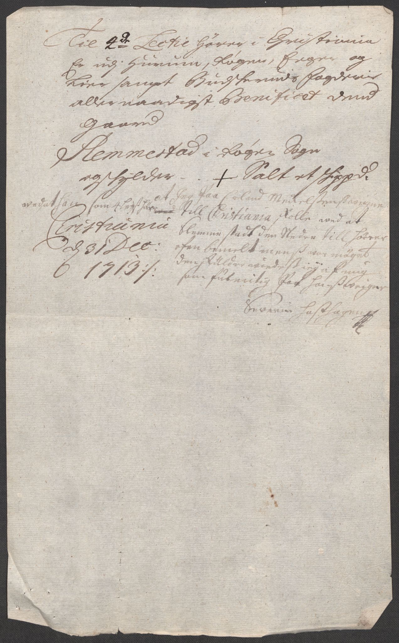 Rentekammeret inntil 1814, Reviderte regnskaper, Fogderegnskap, AV/RA-EA-4092/R31/L1708: Fogderegnskap Hurum, Røyken, Eiker, Lier og Buskerud, 1713, s. 272