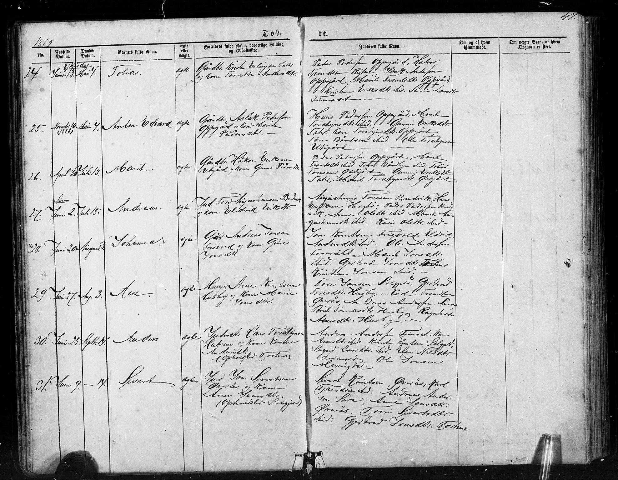 Ministerialprotokoller, klokkerbøker og fødselsregistre - Møre og Romsdal, AV/SAT-A-1454/552/L0638: Klokkerbok nr. 552C01, 1867-1902, s. 47