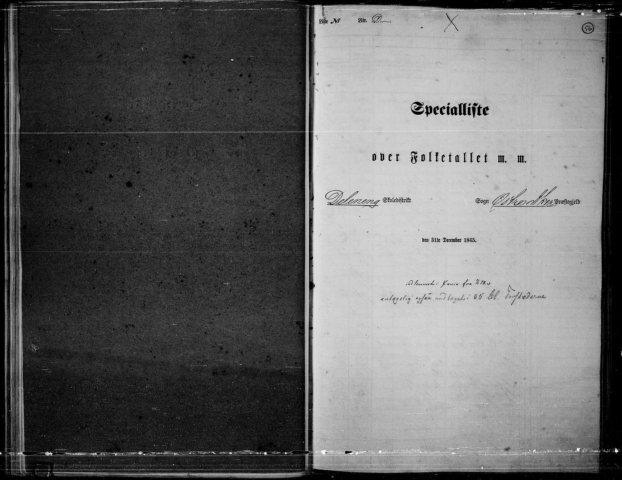RA, Folketelling 1865 for 0218bP Østre Aker prestegjeld, 1865, s. 53