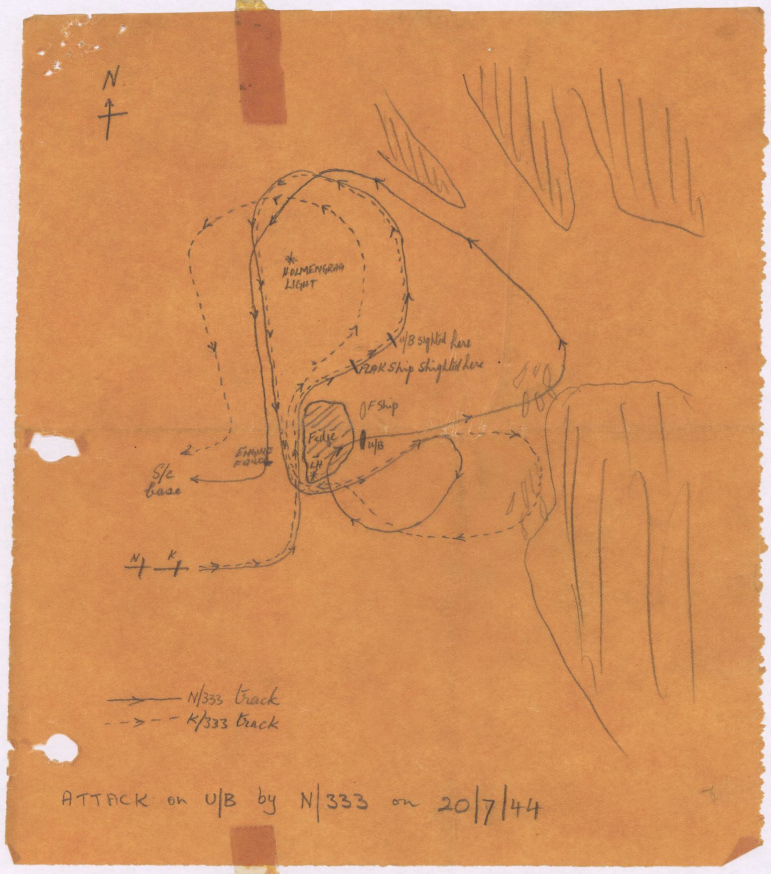 Forsvaret, 333 Skvadron, RA/RAFA-2003/1/Da/L0041: Combat, Crash and and Circumstantial Reports , 1943-1945, s. 159