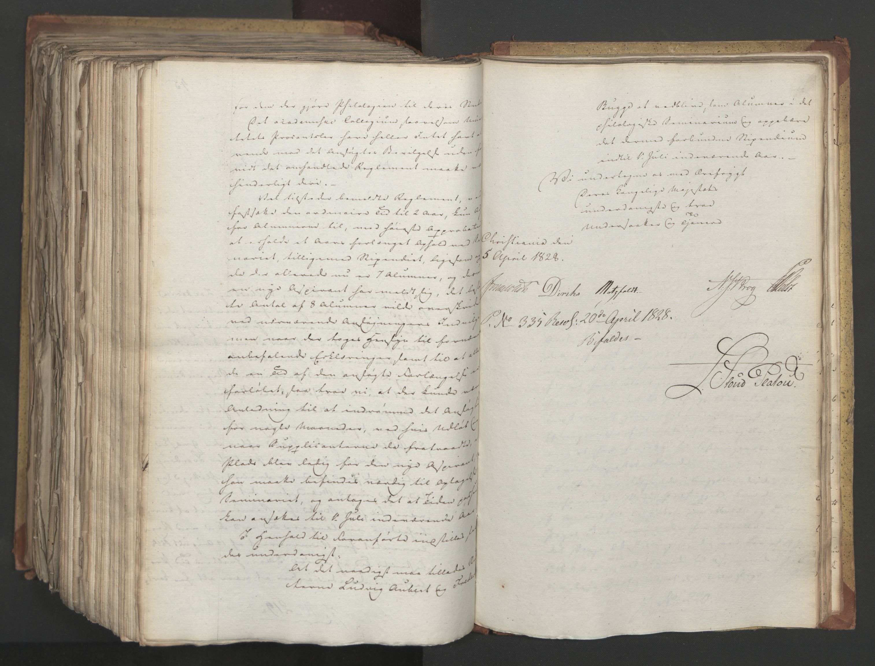 Statsrådsavdelingen i Stockholm, AV/RA-S-1003/D/Da/L0054: Regjeringsinnstillinger nr. 1-230, 1828, s. 721