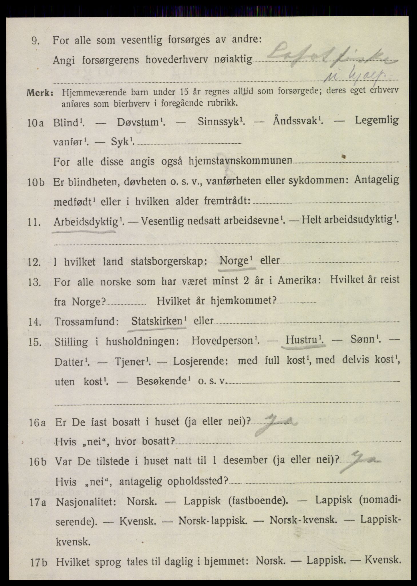 SAT, Folketelling 1920 for 1822 Leirfjord herred, 1920, s. 3916