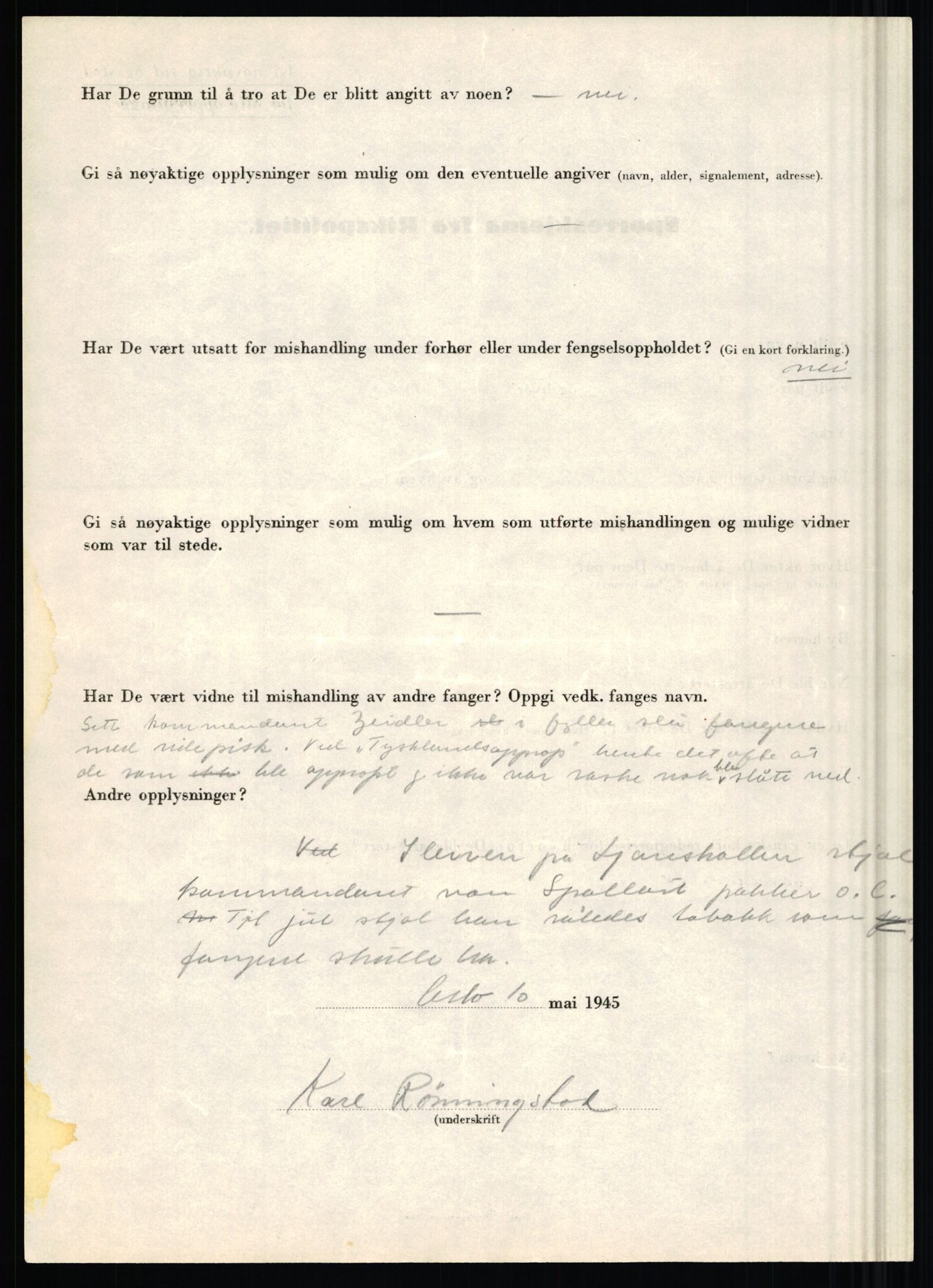 Rikspolitisjefen, AV/RA-S-1560/L/L0014: Pettersen, Aksel - Savosnick, Ernst, 1940-1945, s. 999