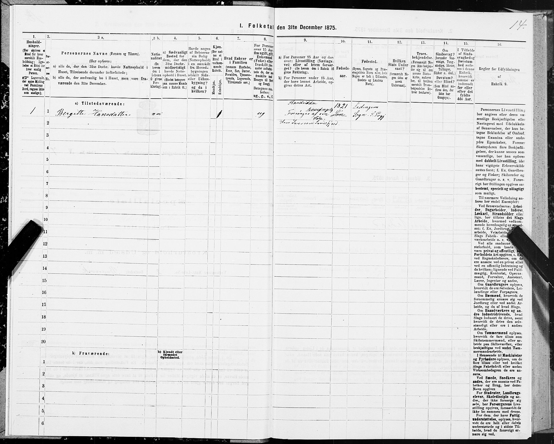 SAT, Folketelling 1875 for 1848P Steigen prestegjeld, 1875, s. 1014