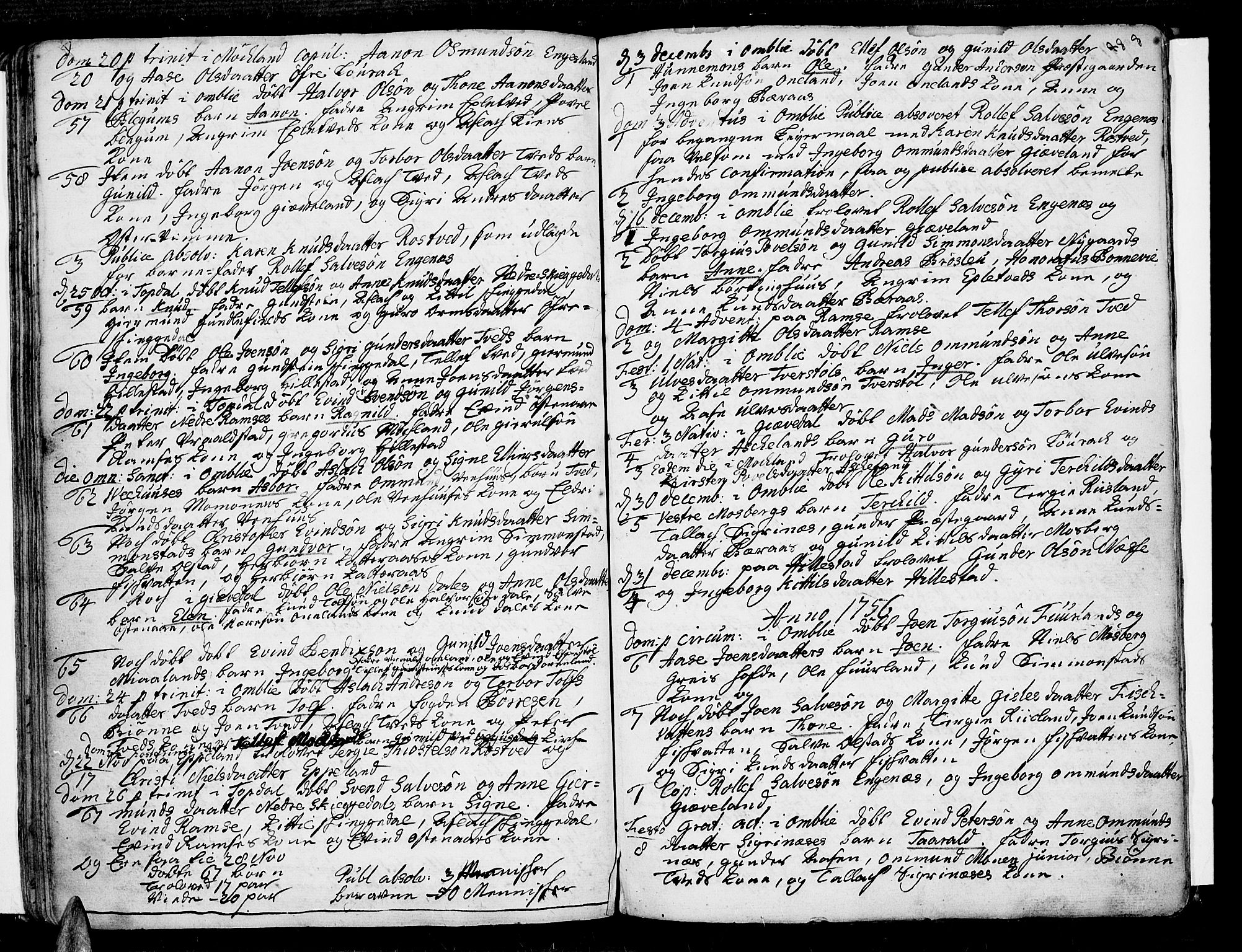 Åmli sokneprestkontor, AV/SAK-1111-0050/F/Fa/Fac/L0002: Ministerialbok nr. A 2 /1, 1741-1775