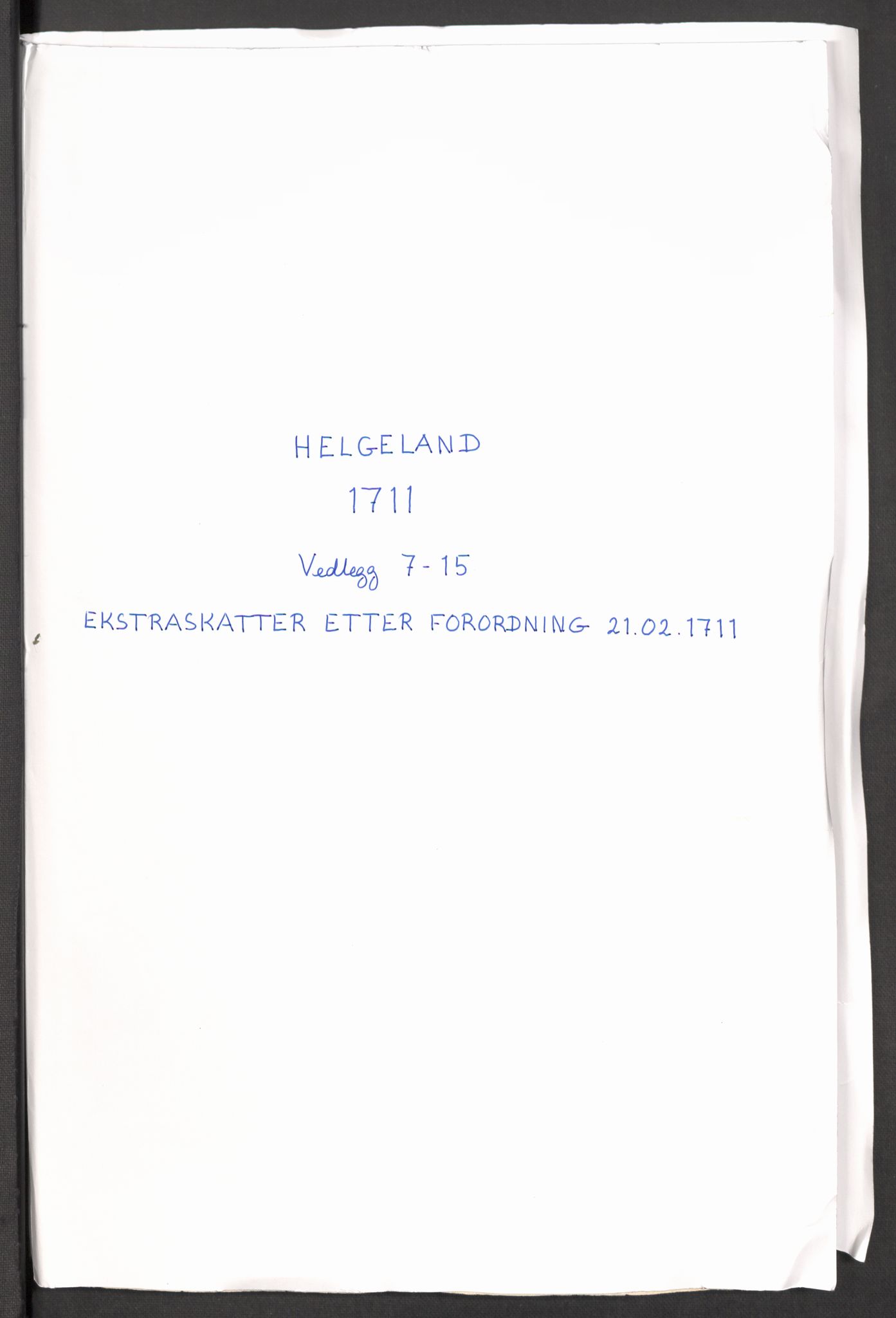 Rentekammeret inntil 1814, Reviderte regnskaper, Fogderegnskap, RA/EA-4092/R65/L4511: Fogderegnskap Helgeland, 1710-1711, s. 410