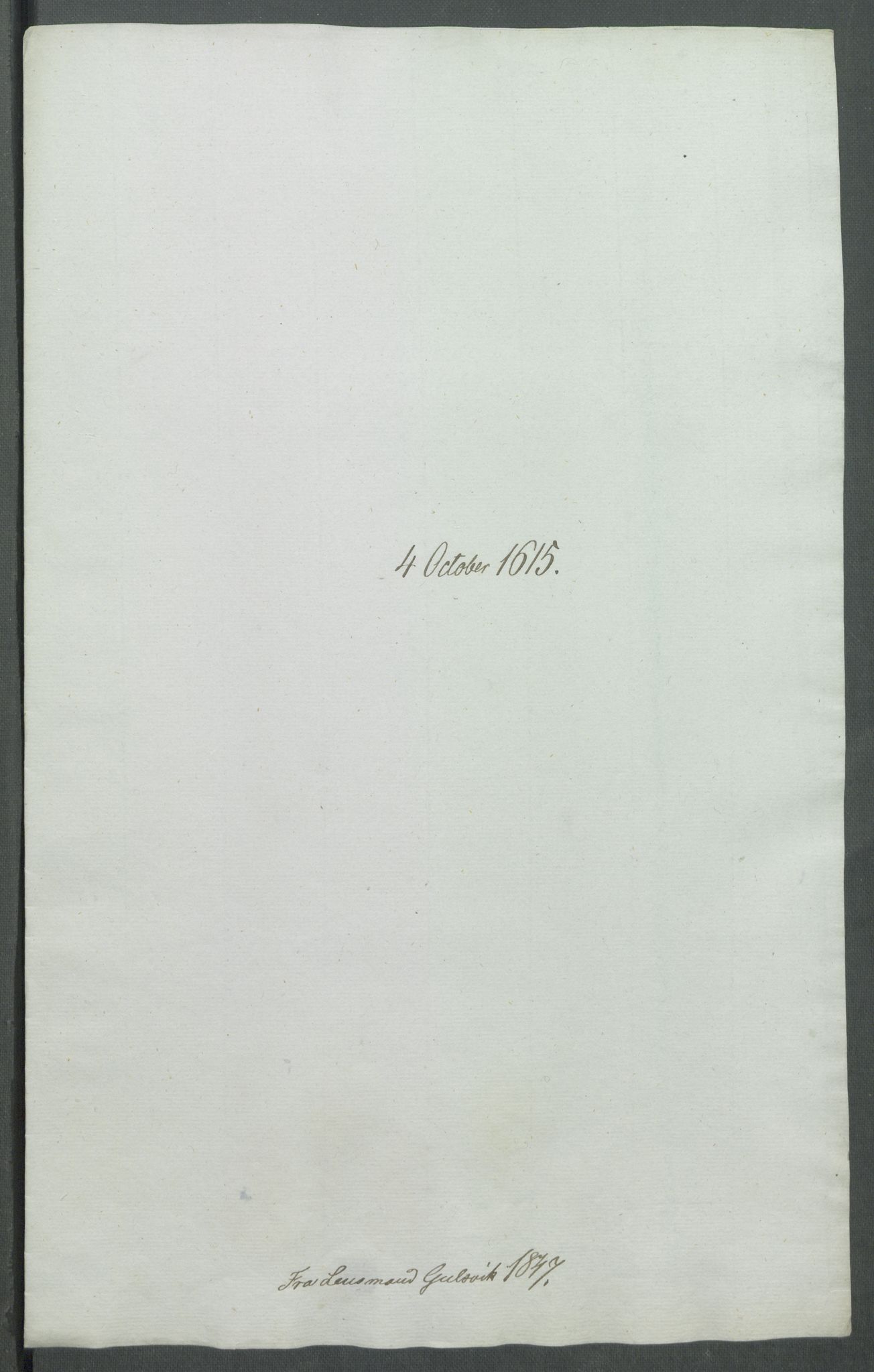 Riksarkivets diplomsamling, AV/RA-EA-5965/F02/L0124: Dokumenter, 1615, s. 33