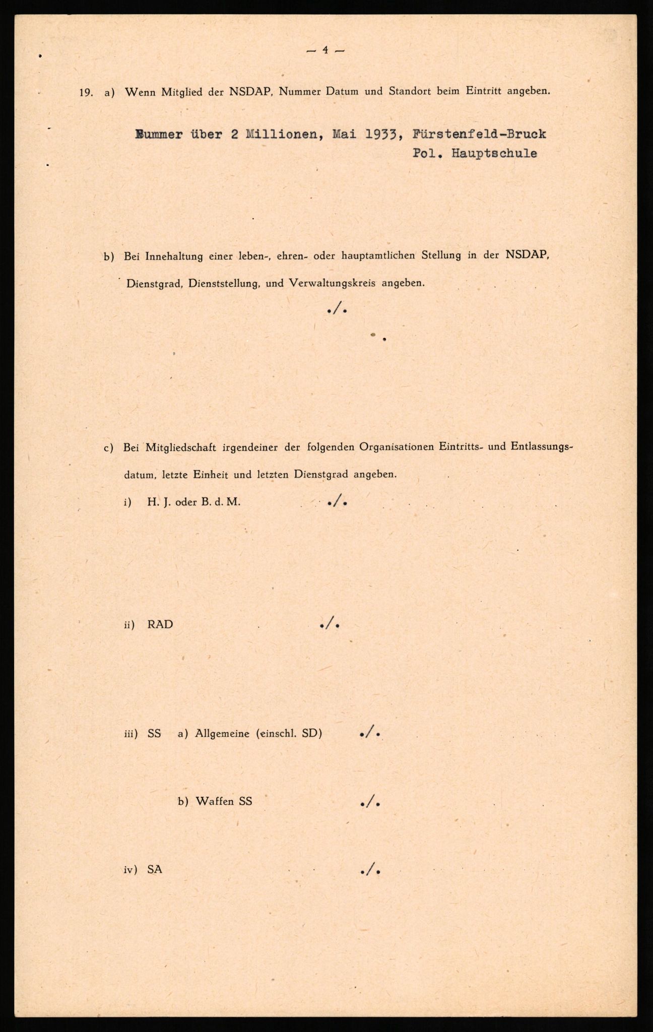 Forsvaret, Forsvarets overkommando II, AV/RA-RAFA-3915/D/Db/L0027: CI Questionaires. Tyske okkupasjonsstyrker i Norge. Tyskere., 1945-1946, s. 136