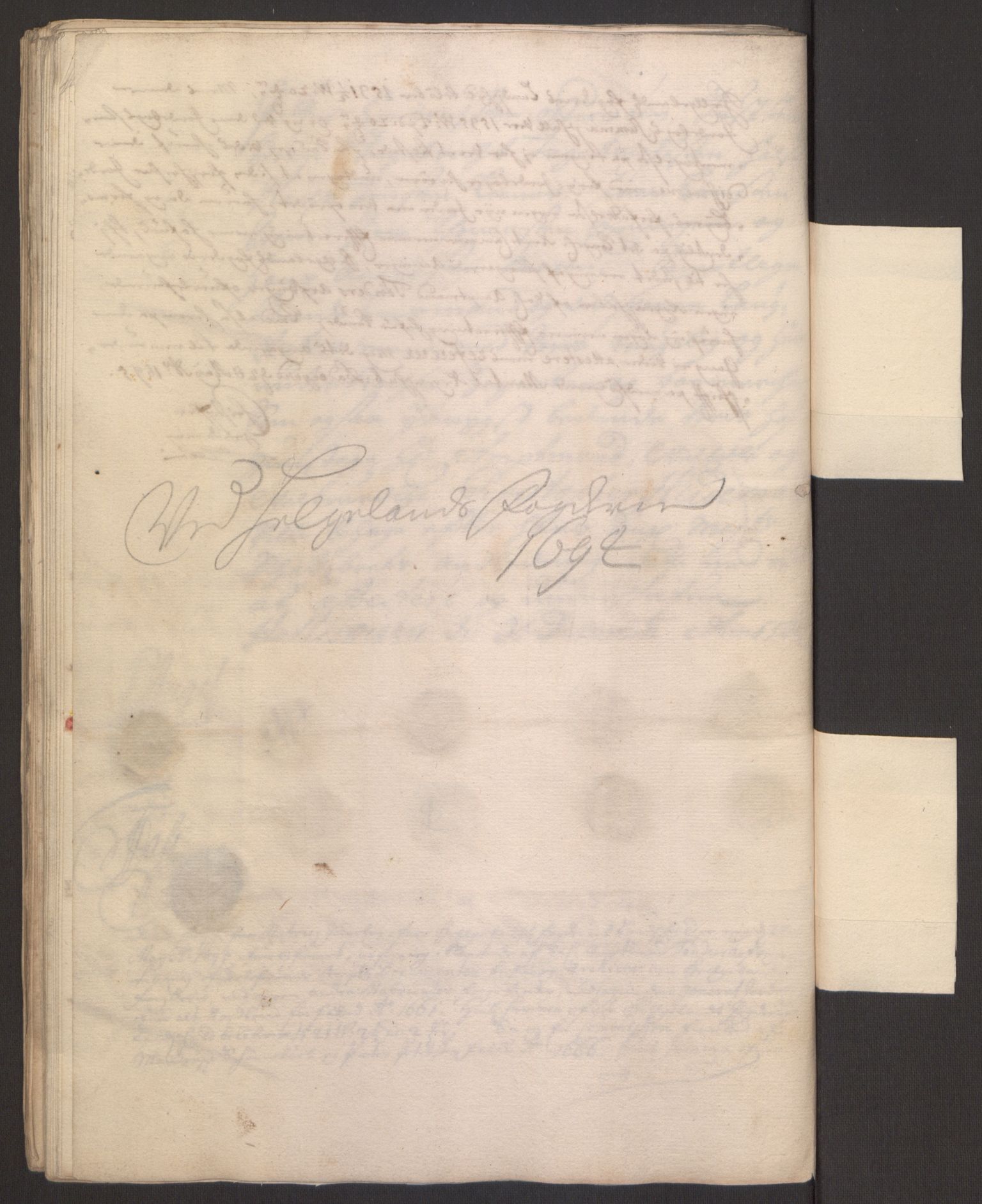 Rentekammeret inntil 1814, Reviderte regnskaper, Fogderegnskap, RA/EA-4092/R65/L4505: Fogderegnskap Helgeland, 1693-1696, s. 228