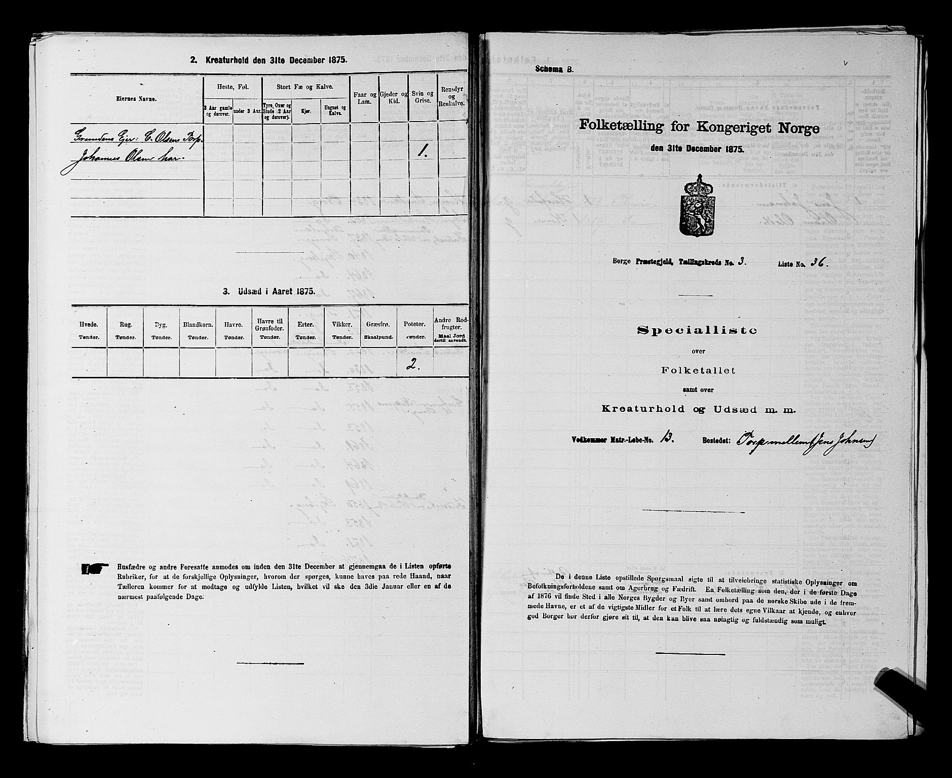 RA, Folketelling 1875 for 0113P Borge prestegjeld, 1875, s. 460