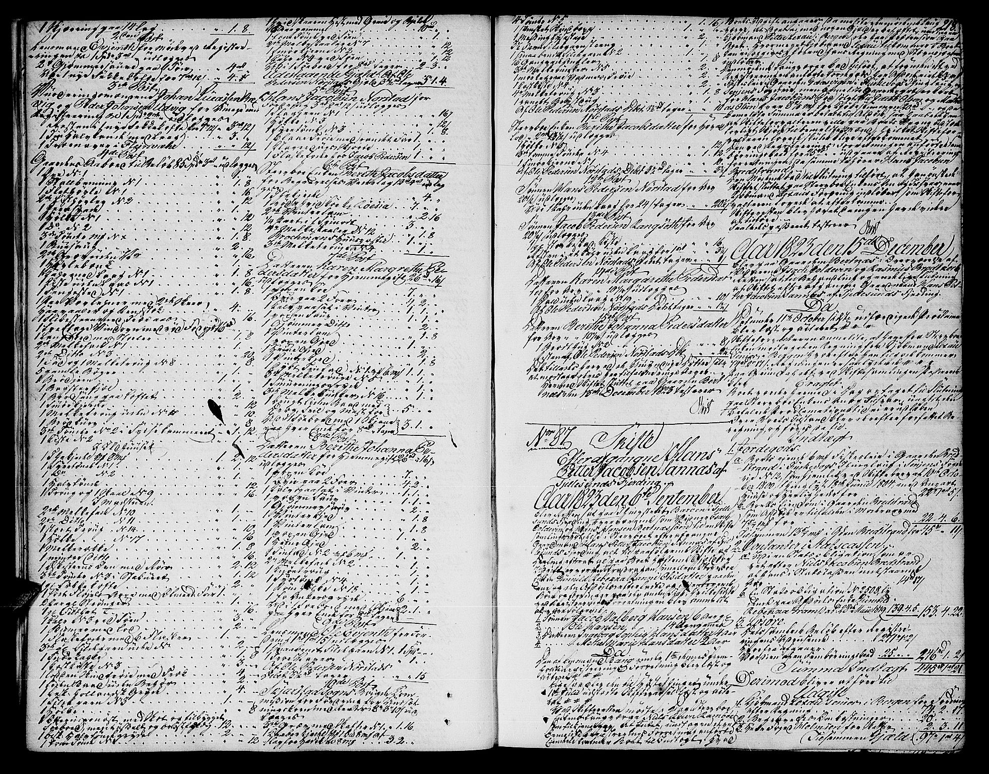 Salten sorenskriveri, AV/SAT-A-4578/1/3/3A/L0047: Skifteprotokoll 21b, 1823-1826, s. 217b-218a