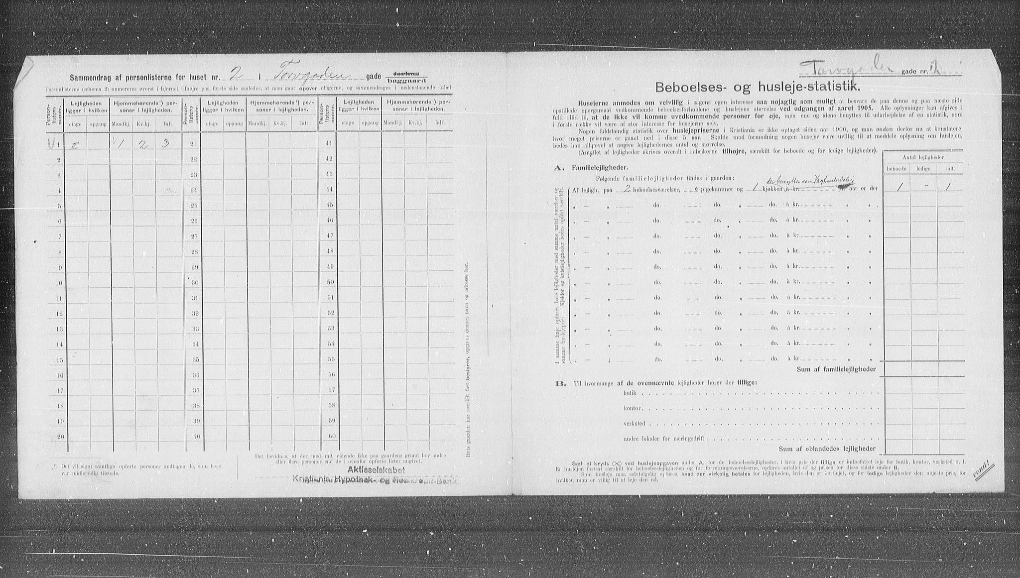 OBA, Kommunal folketelling 31.12.1905 for Kristiania kjøpstad, 1905, s. 60228