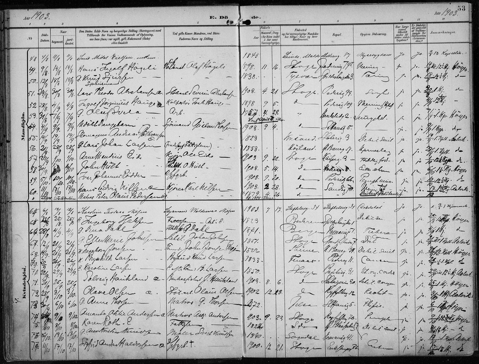 St. Johannes sokneprestkontor, AV/SAST-A-101814/001/30/30BA/L0005: Ministerialbok nr. A 5, 1898-1919, s. 53